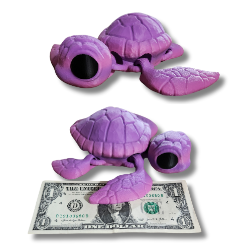 3D Print Sea Turtle Pink/Purple