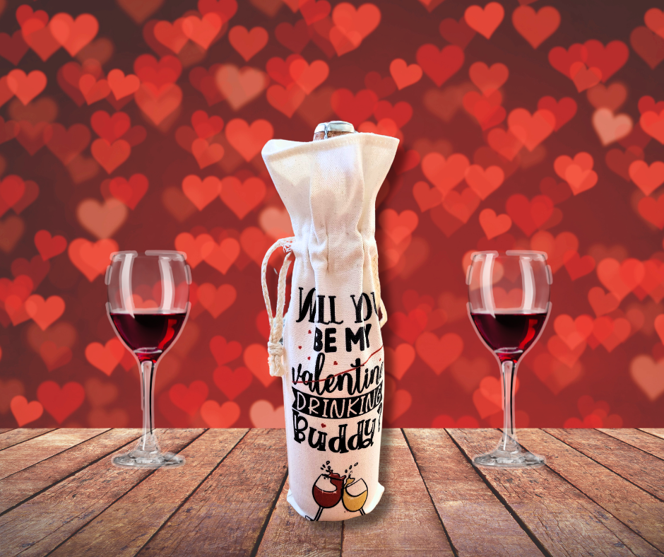 Valentine's Day Wine Bags