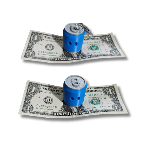 Blue Pop Can Figure and Keychain 3D printed