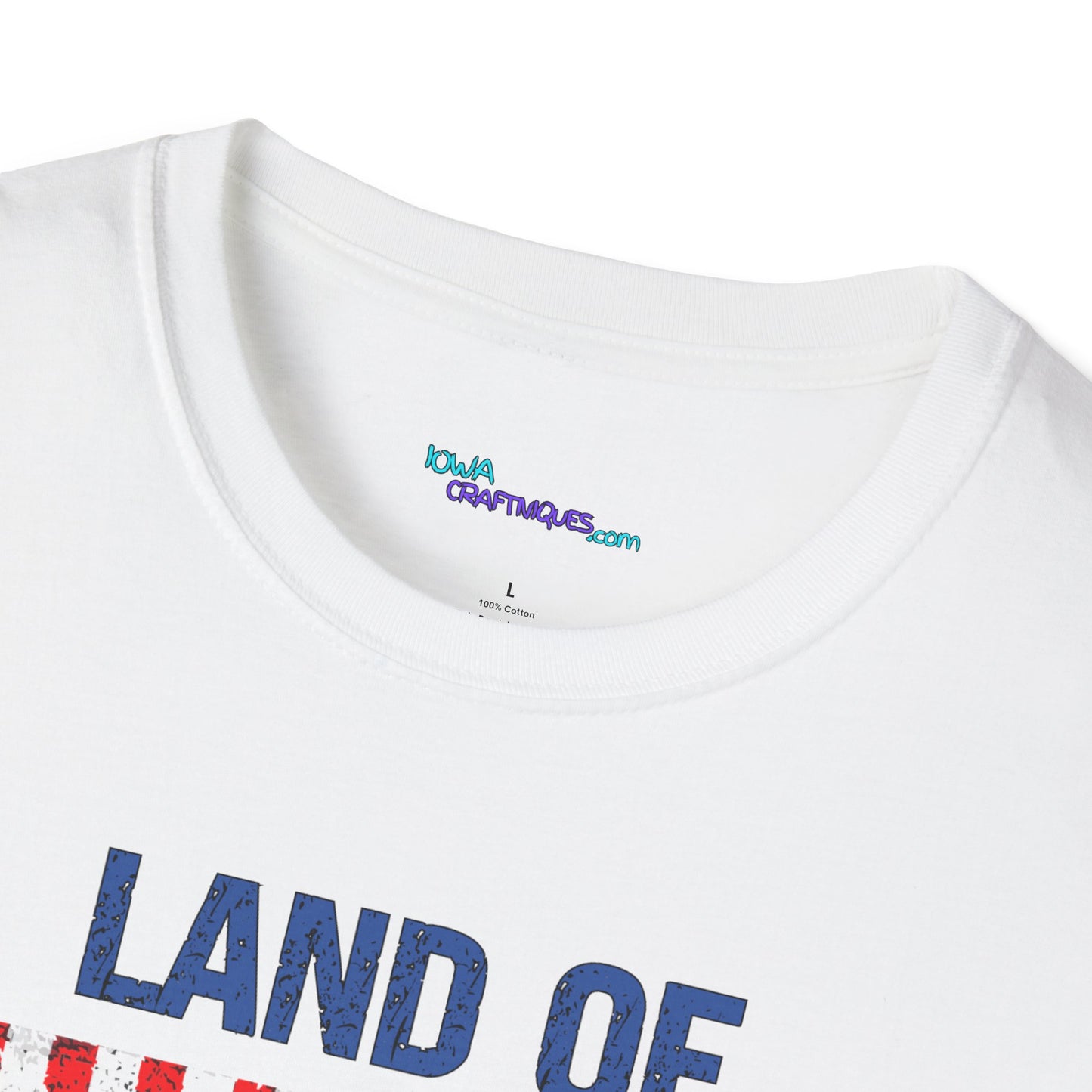 Land of the Free Bigfoot Unisex Softstyle T -Shirt