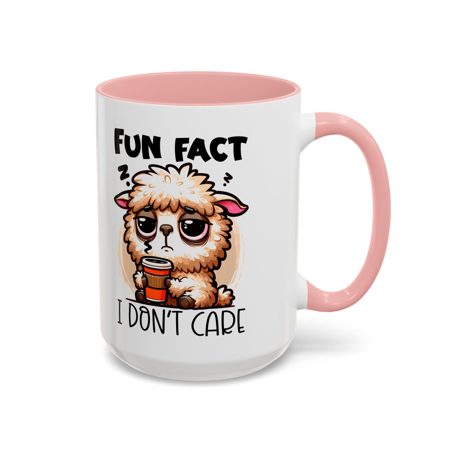 Funny Animal Accent Coffee Mug - 'Fun Fact: I Don't Care'