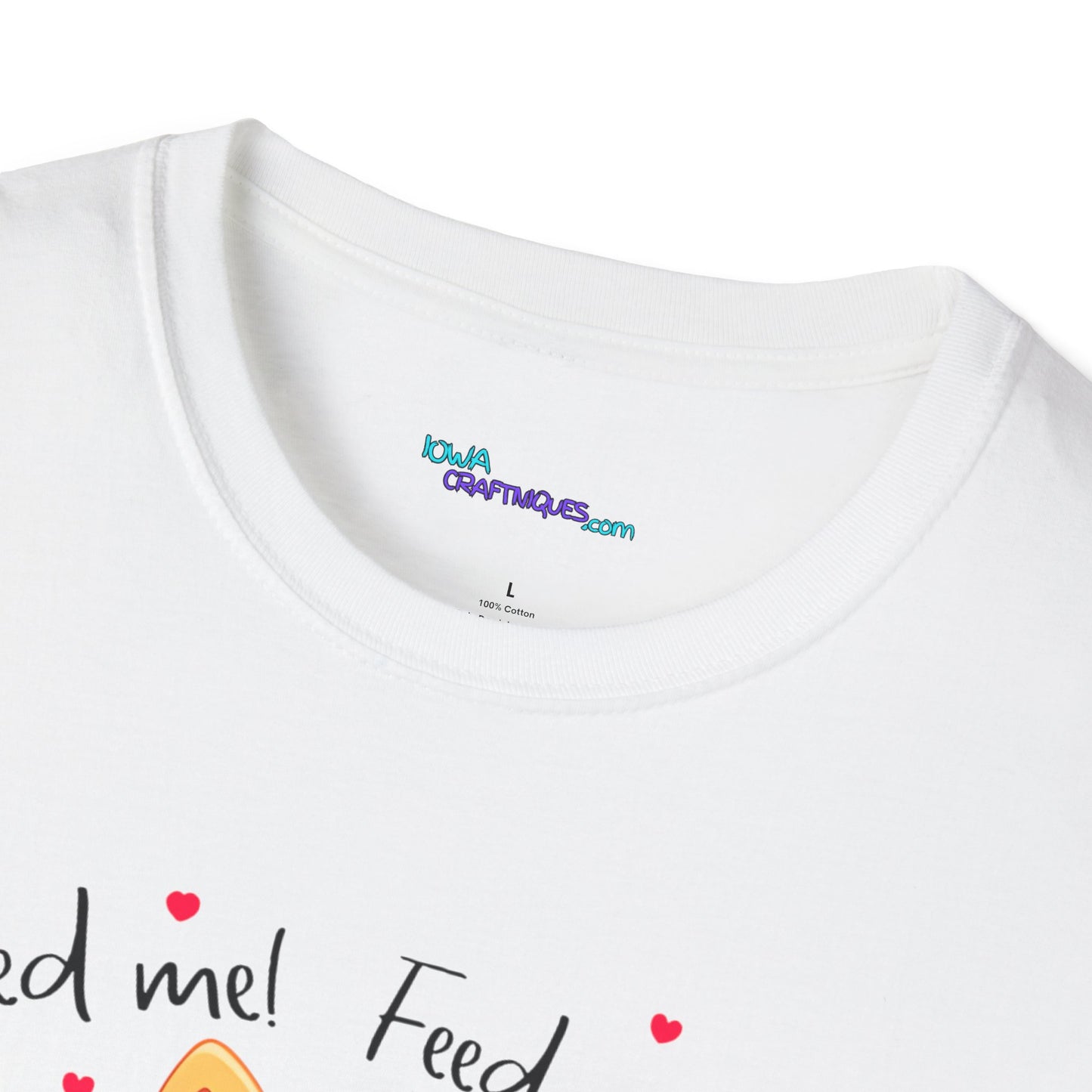 Feed Me Cat Unisex Softstyle T-Shirt