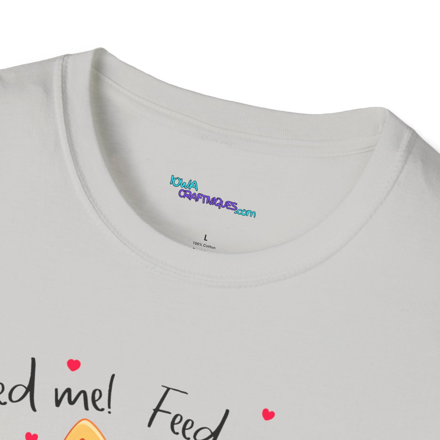 Feed Me Cat Unisex Softstyle T-Shirt
