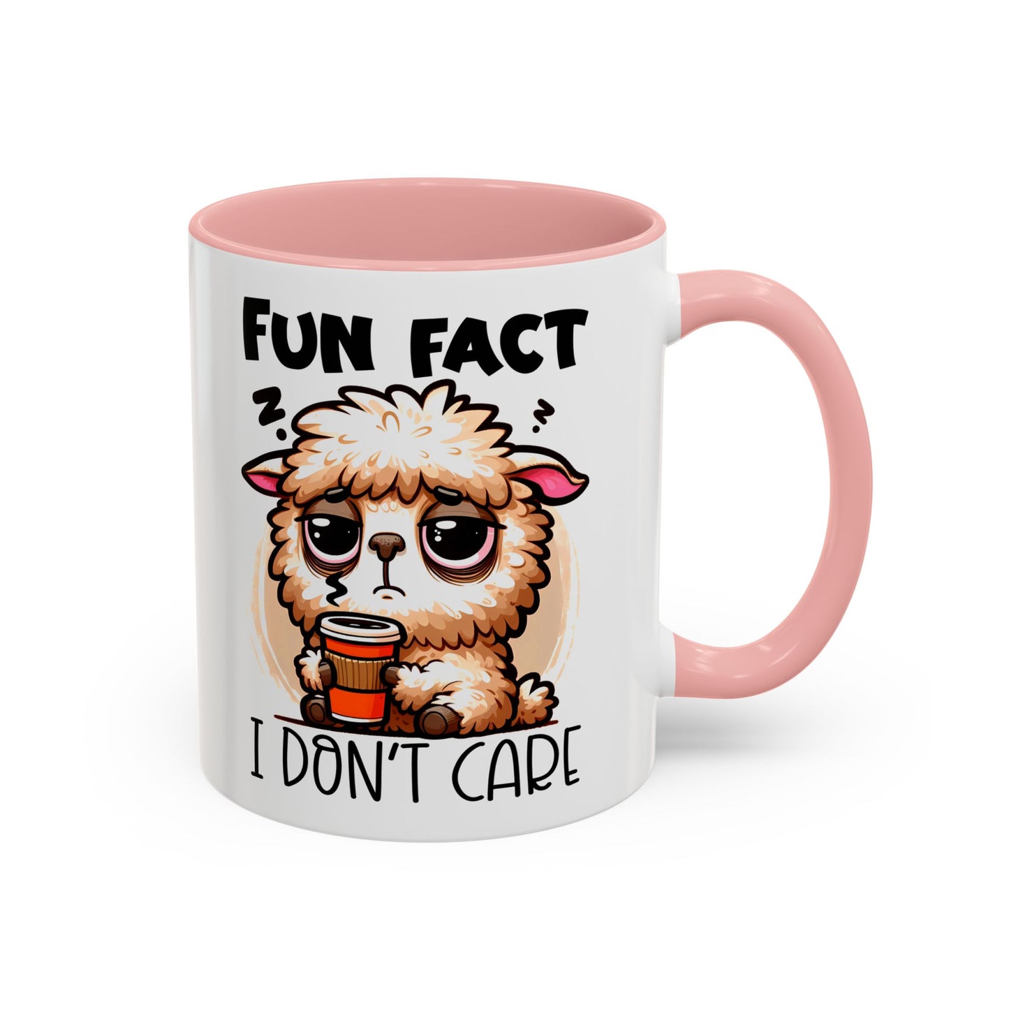 Funny Animal Accent Coffee Mug - 'Fun Fact: I Don't Care'