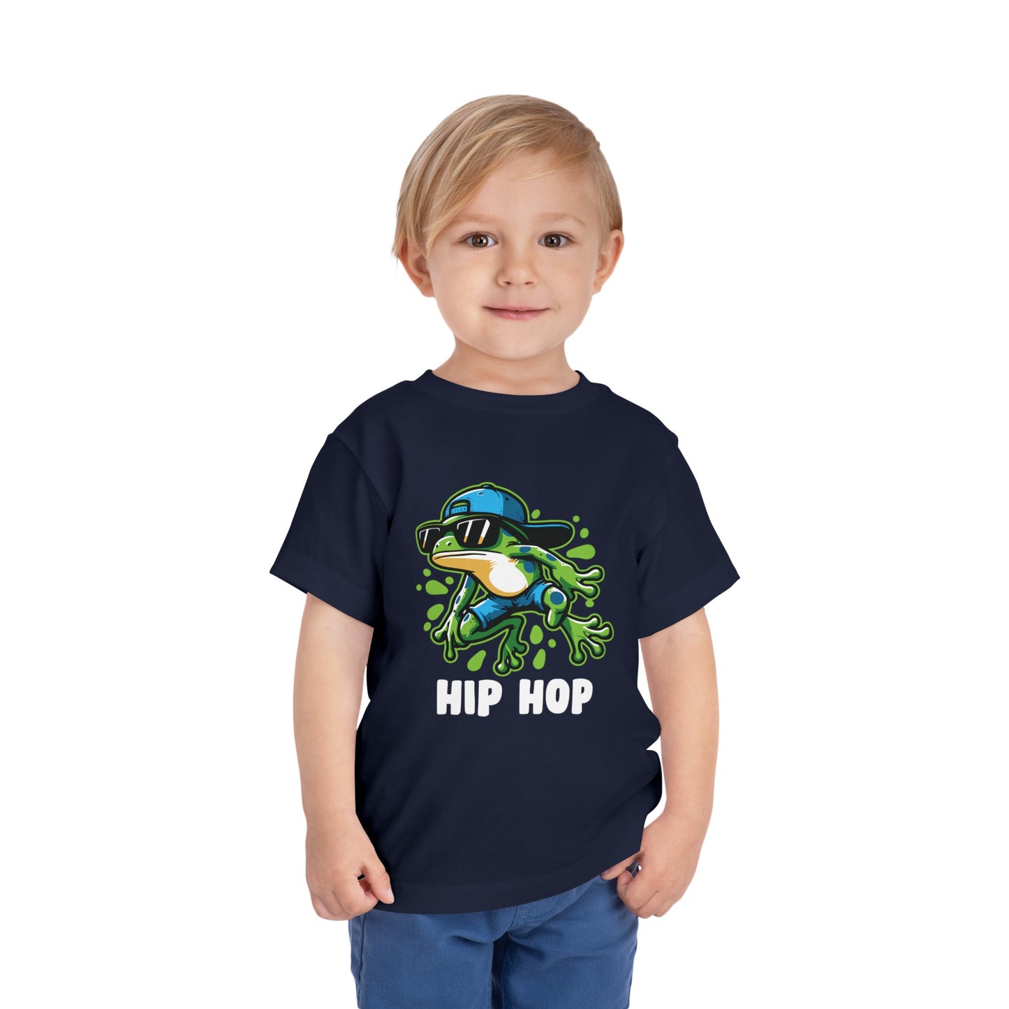 Hip Hop Frog Toddler Short Sleeve Tee