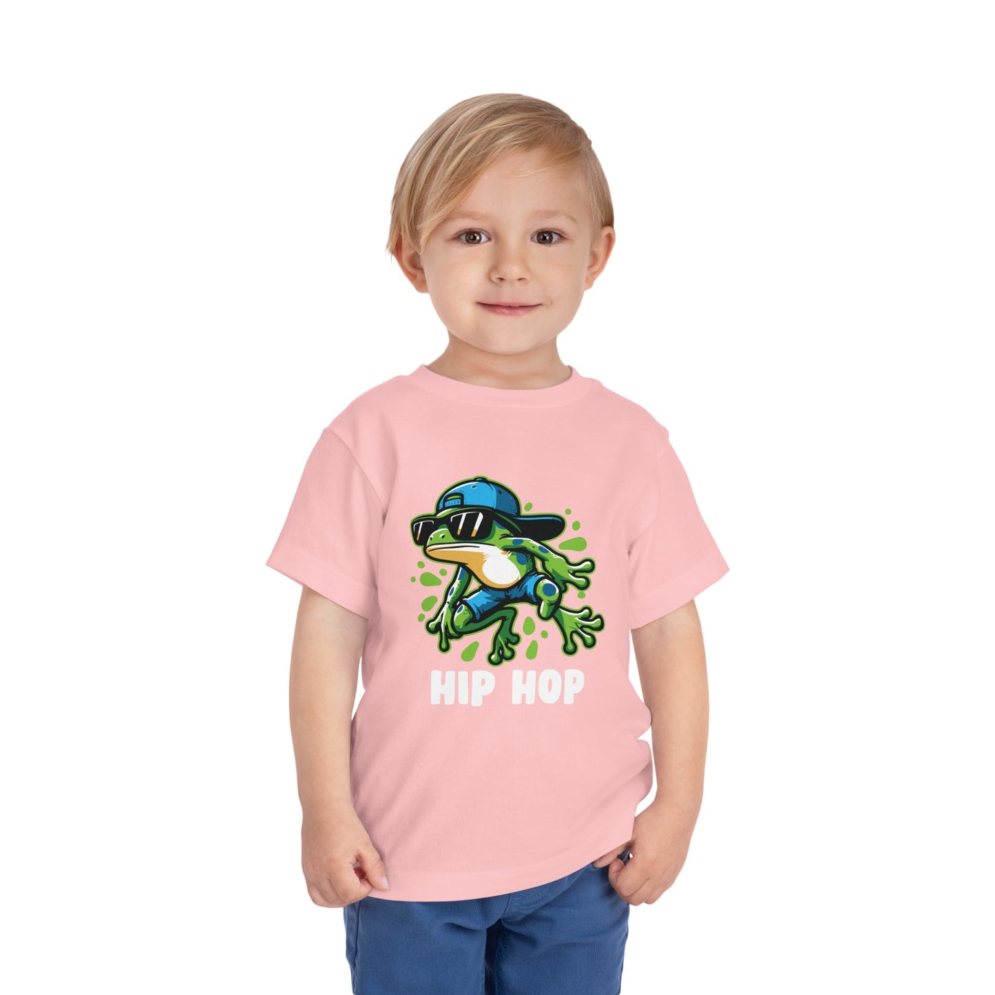 Hip Hop Frog Toddler Short Sleeve Tee