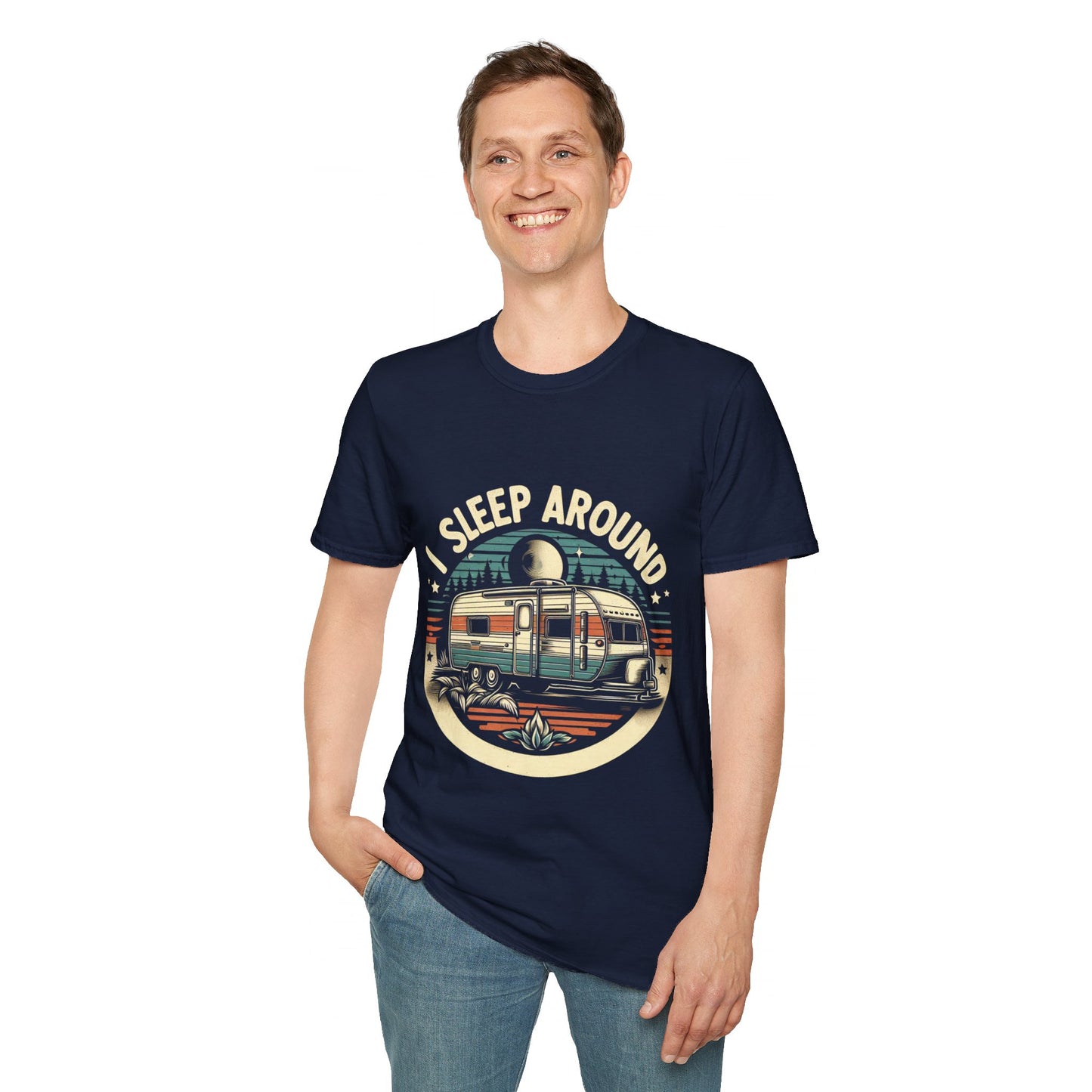 I Sleep Around Unisex Softstyle T-Shirt