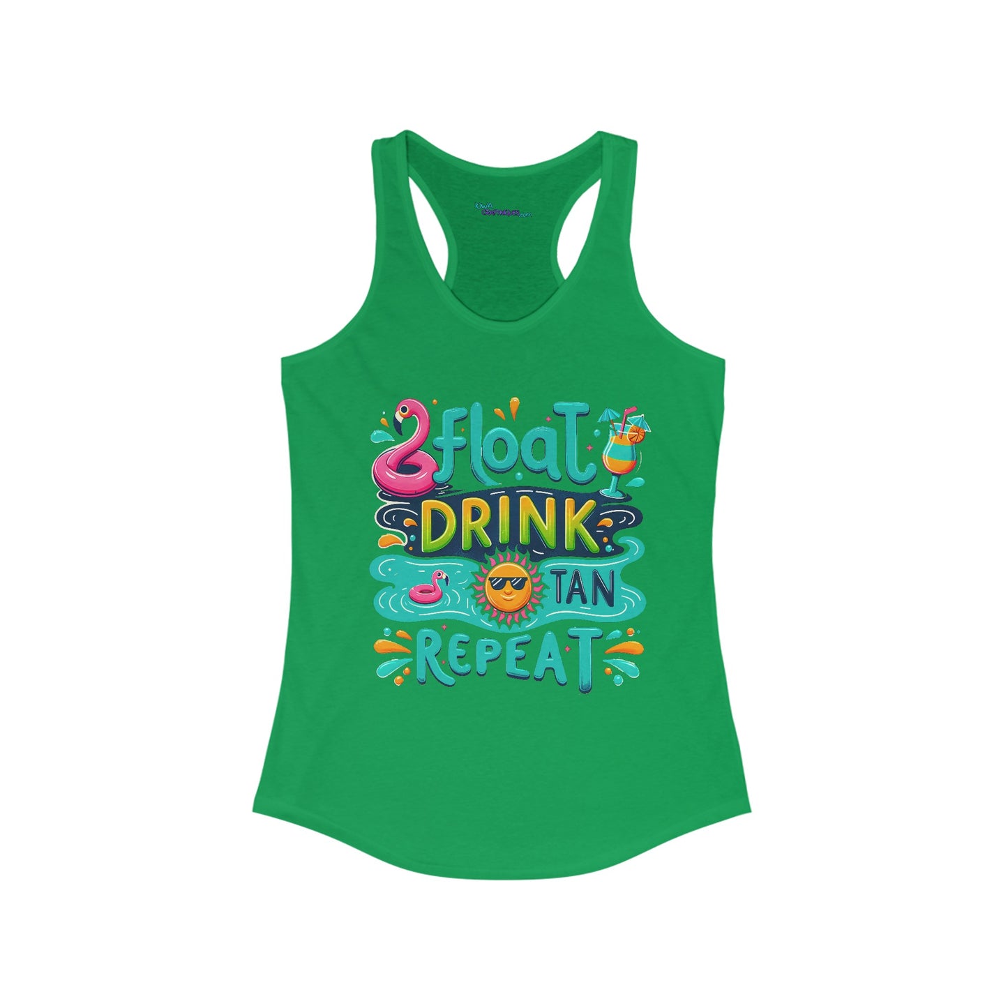 Float Drink Tan Repeat Women's Ideal Racerback Tank