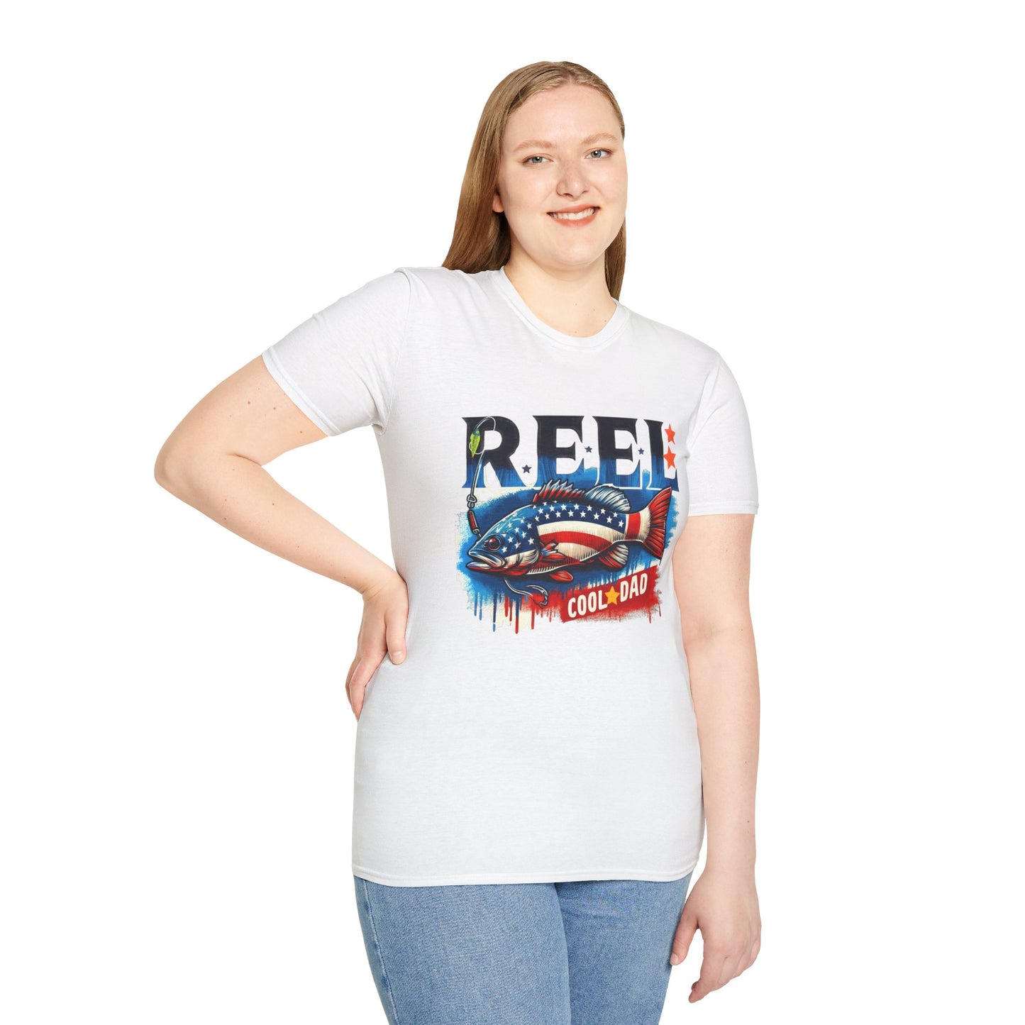 Reel Cool Dad Unisex Softstyle T -Shirt