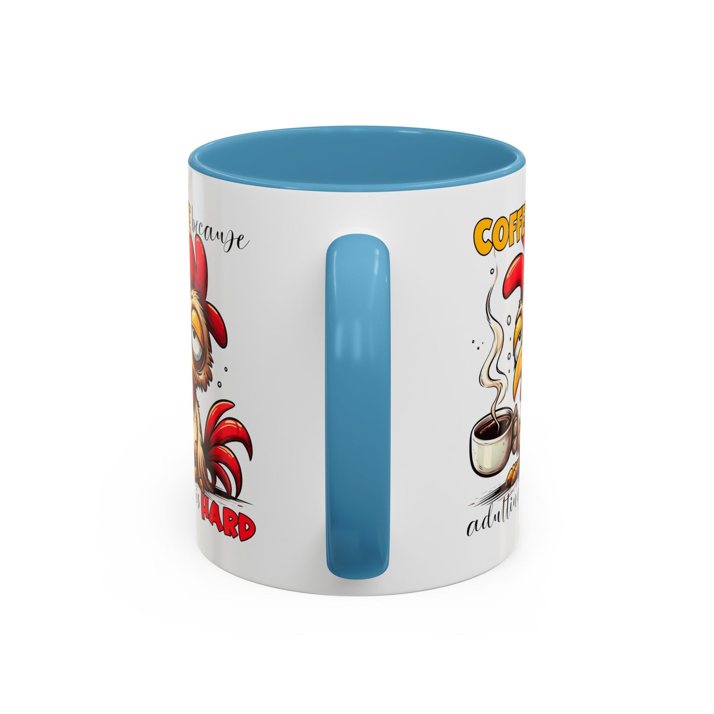 Adulting is Hard Accent Coffee Mug (11, 15oz)