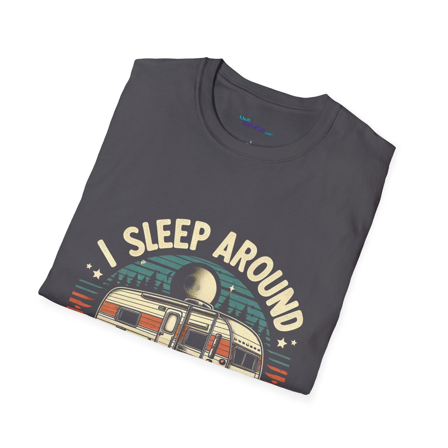 I Sleep Around Unisex Softstyle T-Shirt