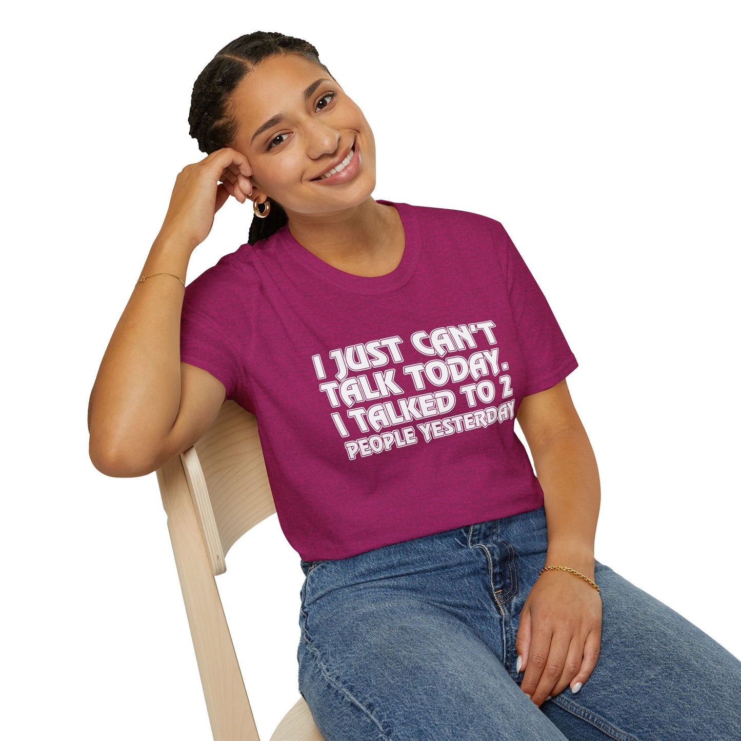Can't Talk Unisex Softstyle T-Shirt