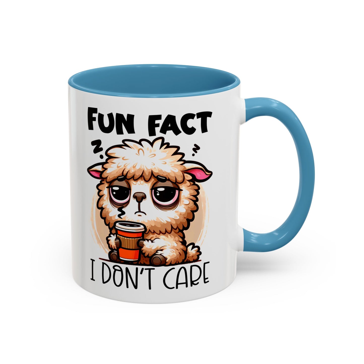 Funny Animal Accent Coffee Mug - 'Fun Fact: I Don't Care'