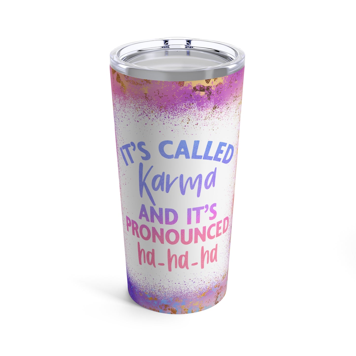Karma Skinny Steel Tumbler with Straw, 20oz