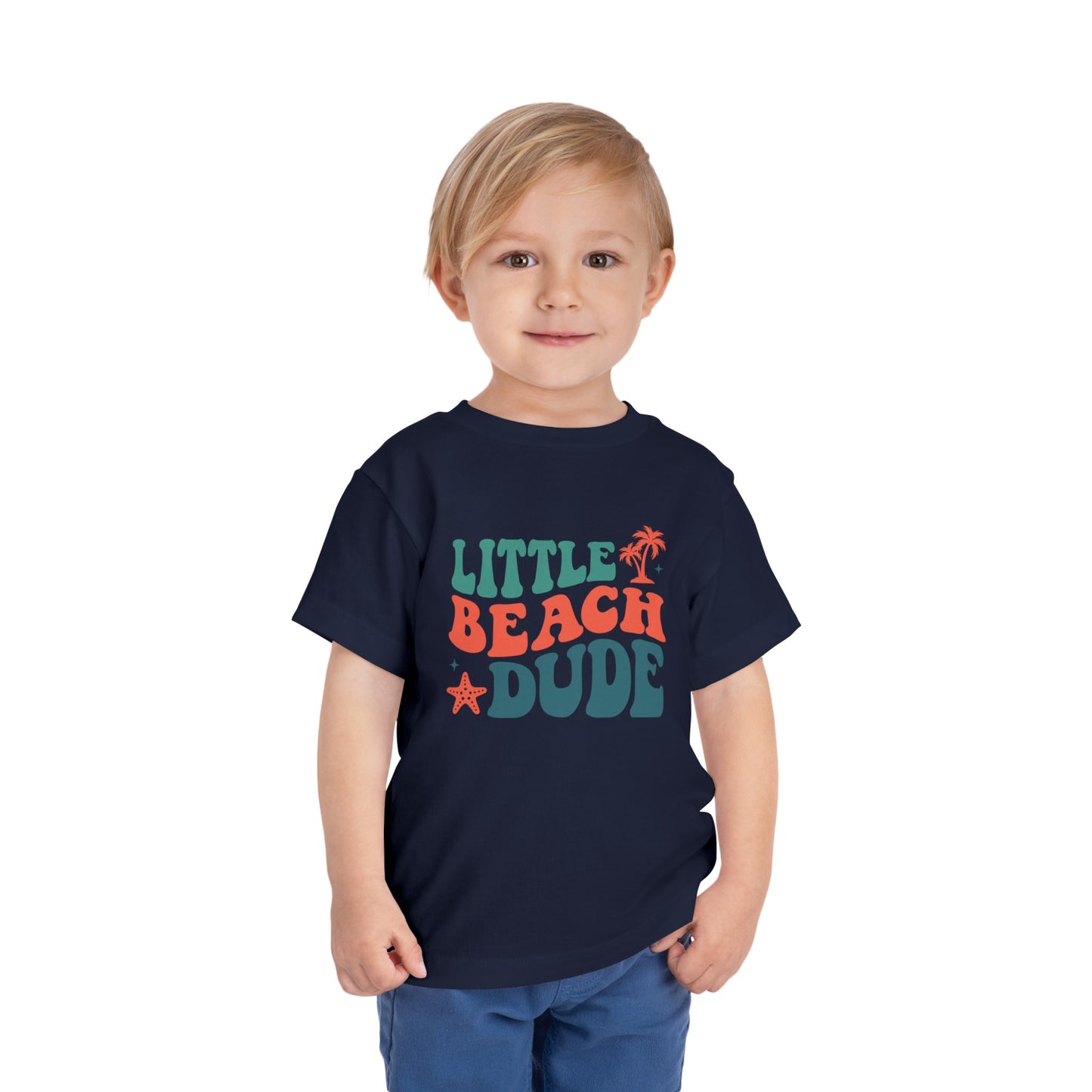 Little Beach Dude Toddler Short Sleeve Tee