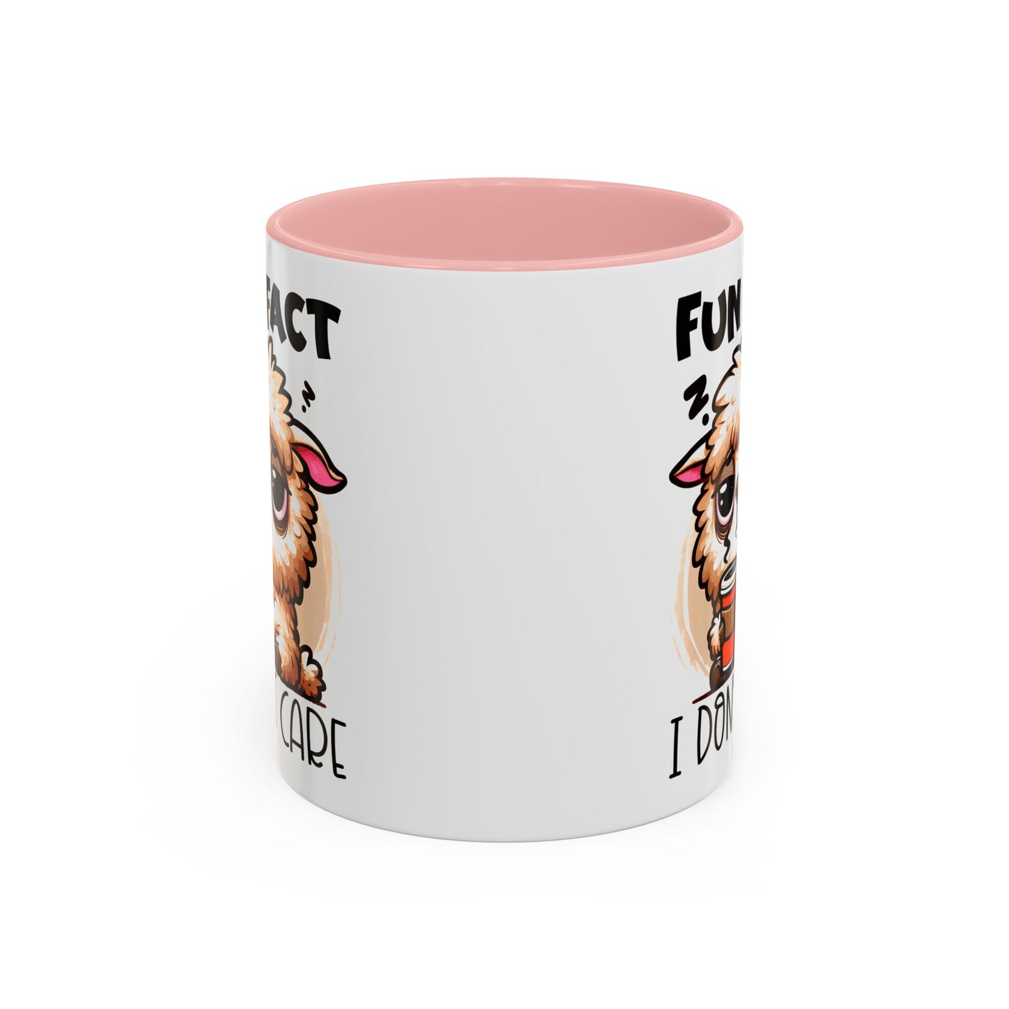 Funny Animal Accent Coffee Mug - 'Fun Fact: I Don't Care'