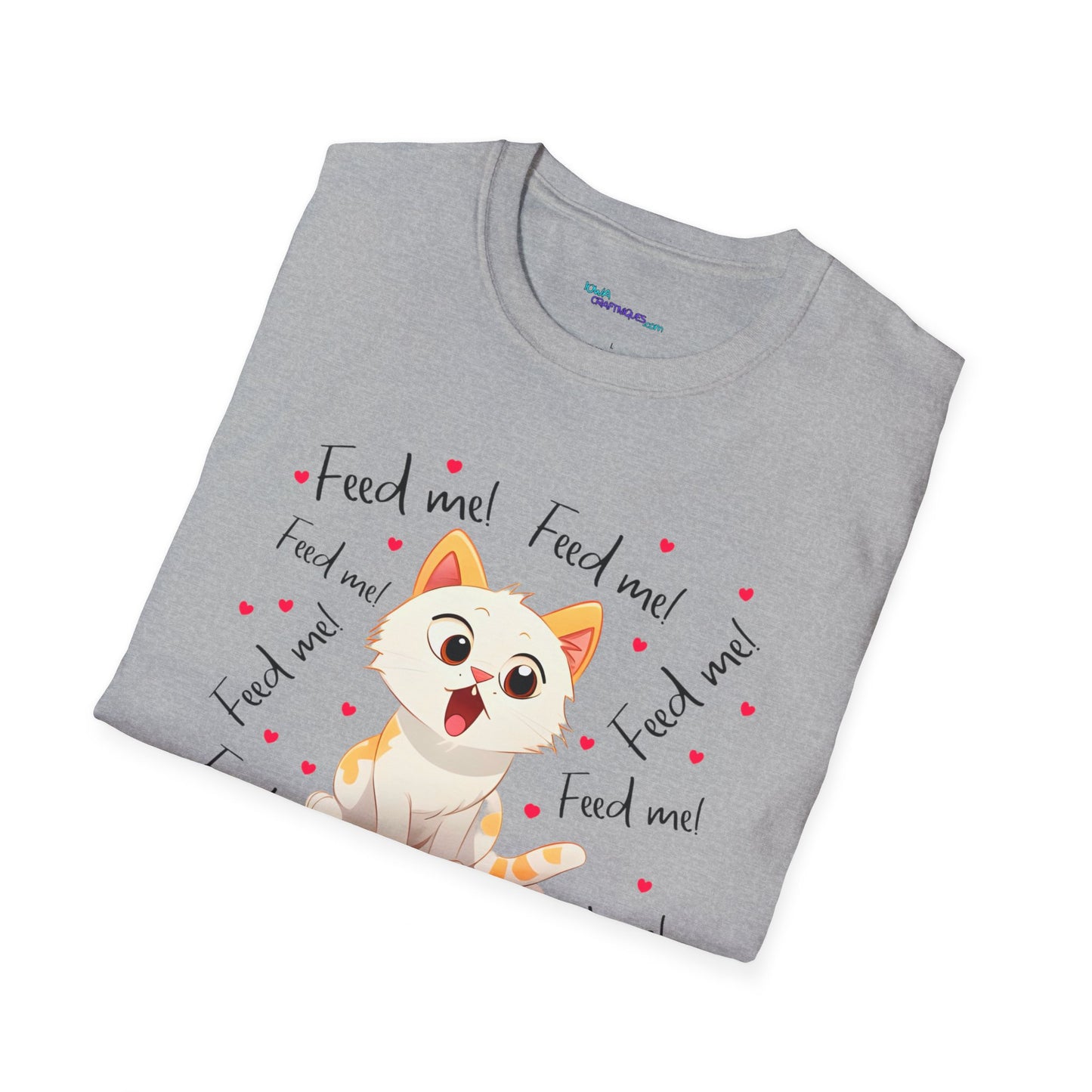 Feed Me Cat Unisex Softstyle T-Shirt