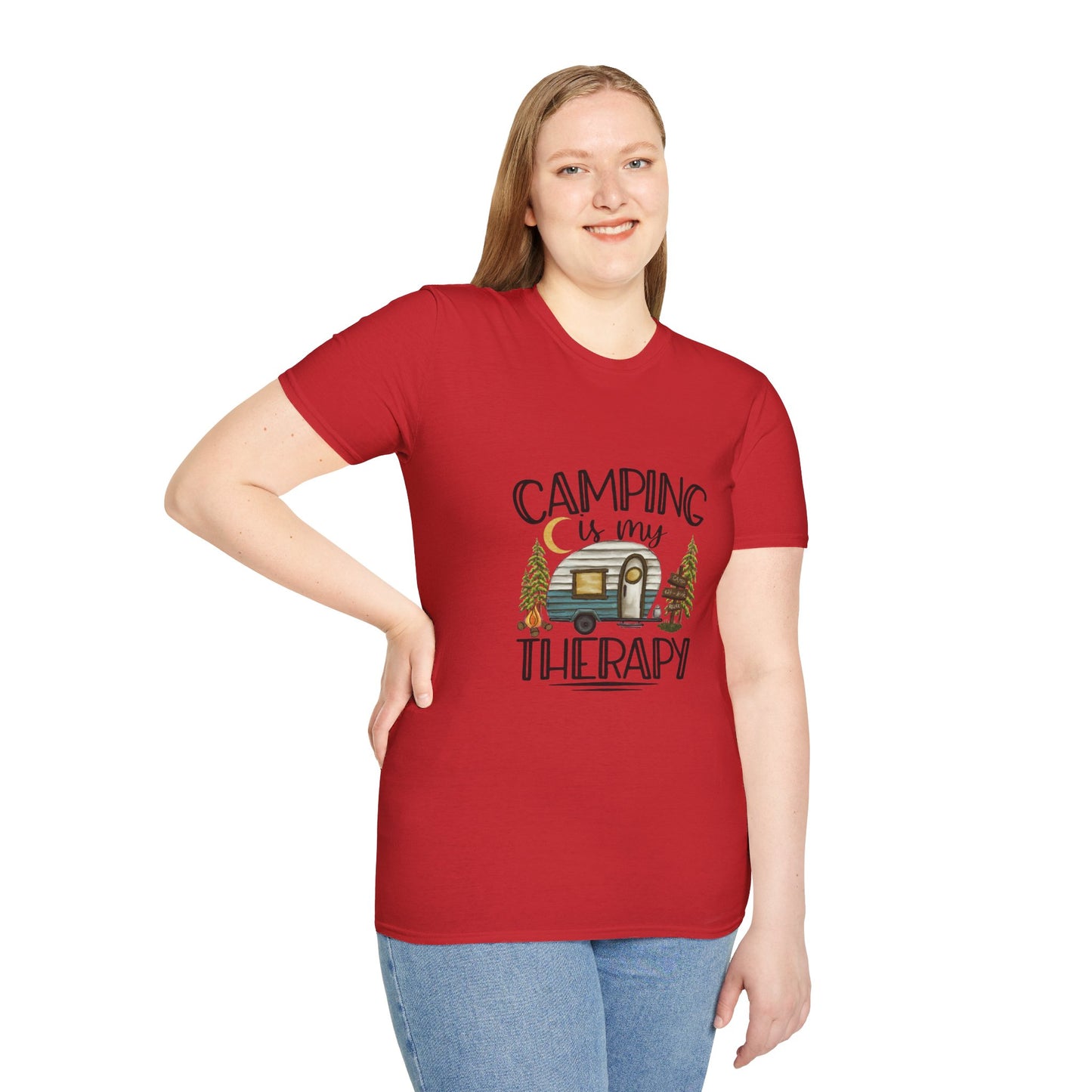 Camping is my Therapy Unisex Softstyle T-Shirt
