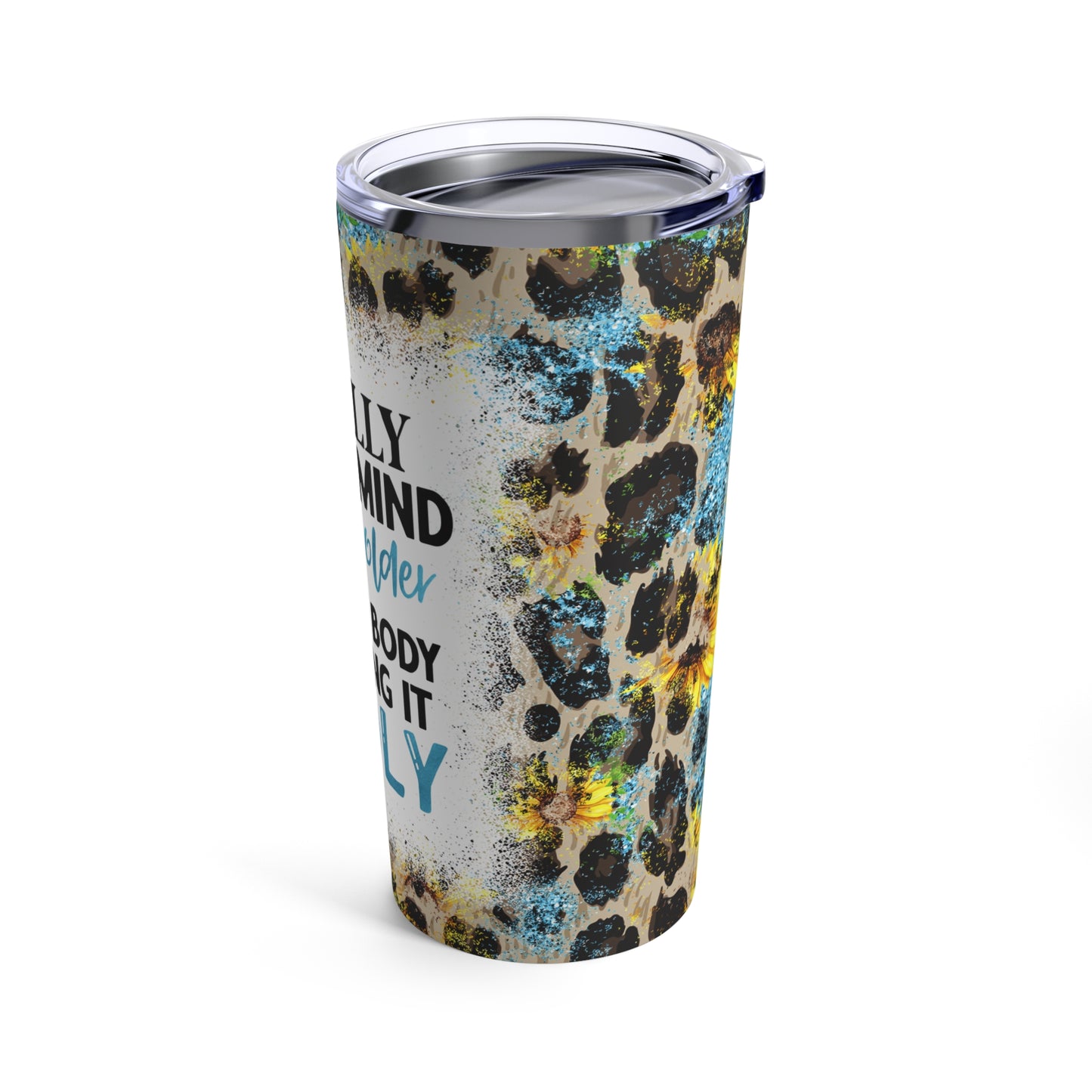 Getting Older Skinny Steel Tumbler with Straw, 20oz