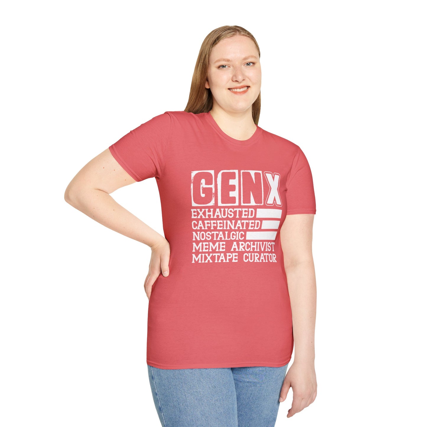 GEN X Exhausted Unisex Softstyle T-Shirt