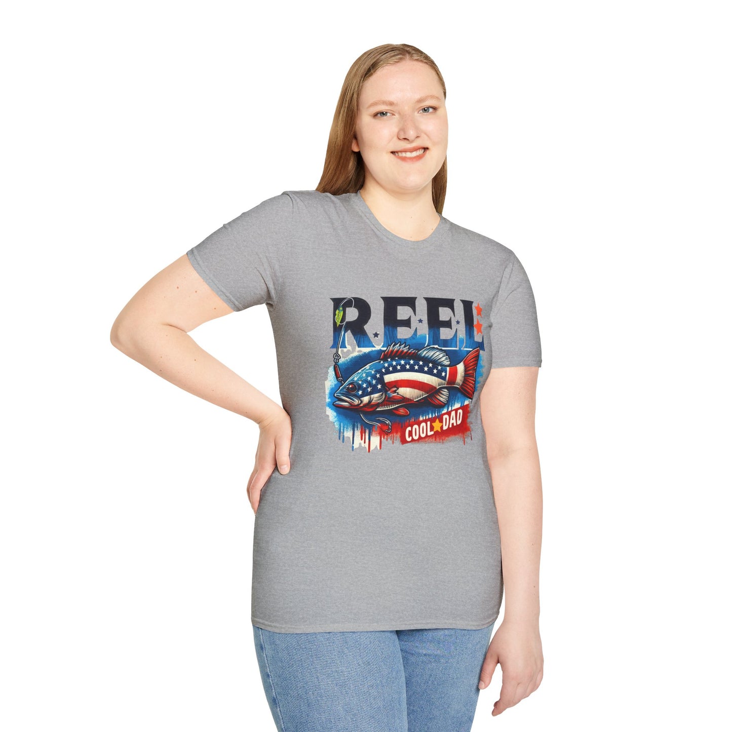 Reel Cool Dad Unisex Softstyle T -Shirt