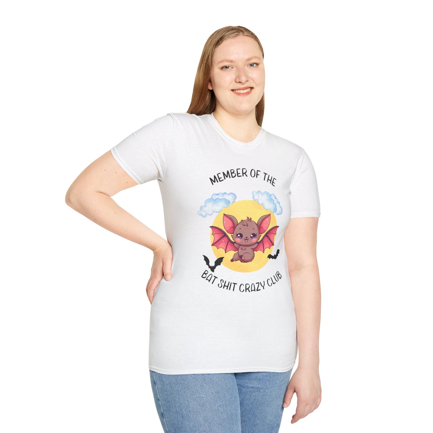 Member of Bat Sh** Crazy Club Unisex Softstyle T-Shirt