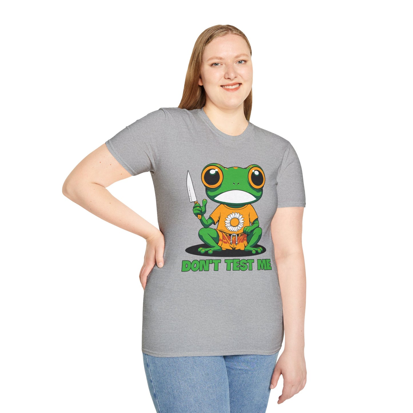 Don't Test Me Frog Unisex Softstyle T-Shirt