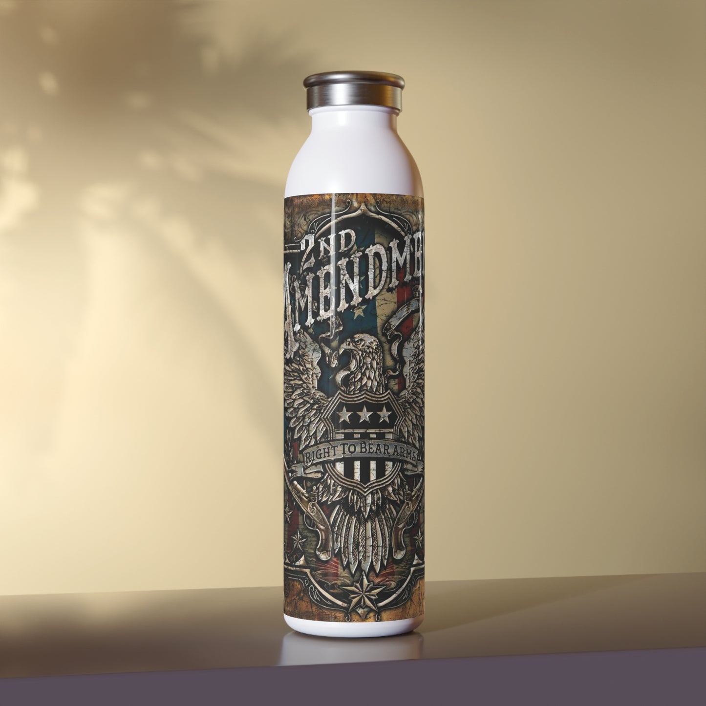 2nd Amendment Slim Water Bottle