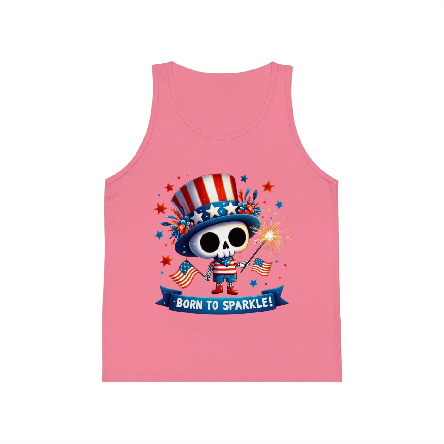 Born to Sparkle Kid's Jersey Tank Top