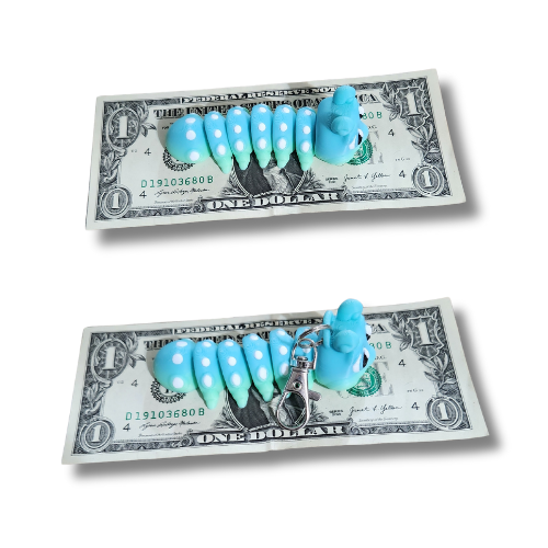 Caterpillar figure and keychain