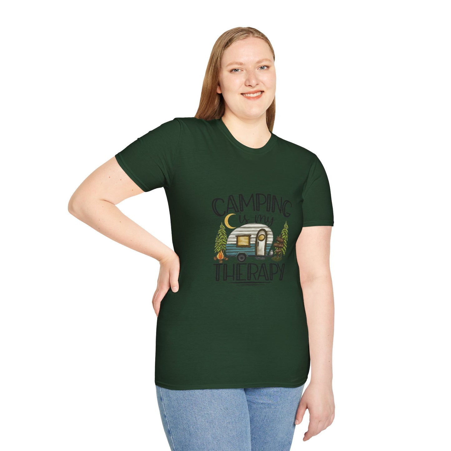 Camping is my Therapy Unisex Softstyle T-Shirt