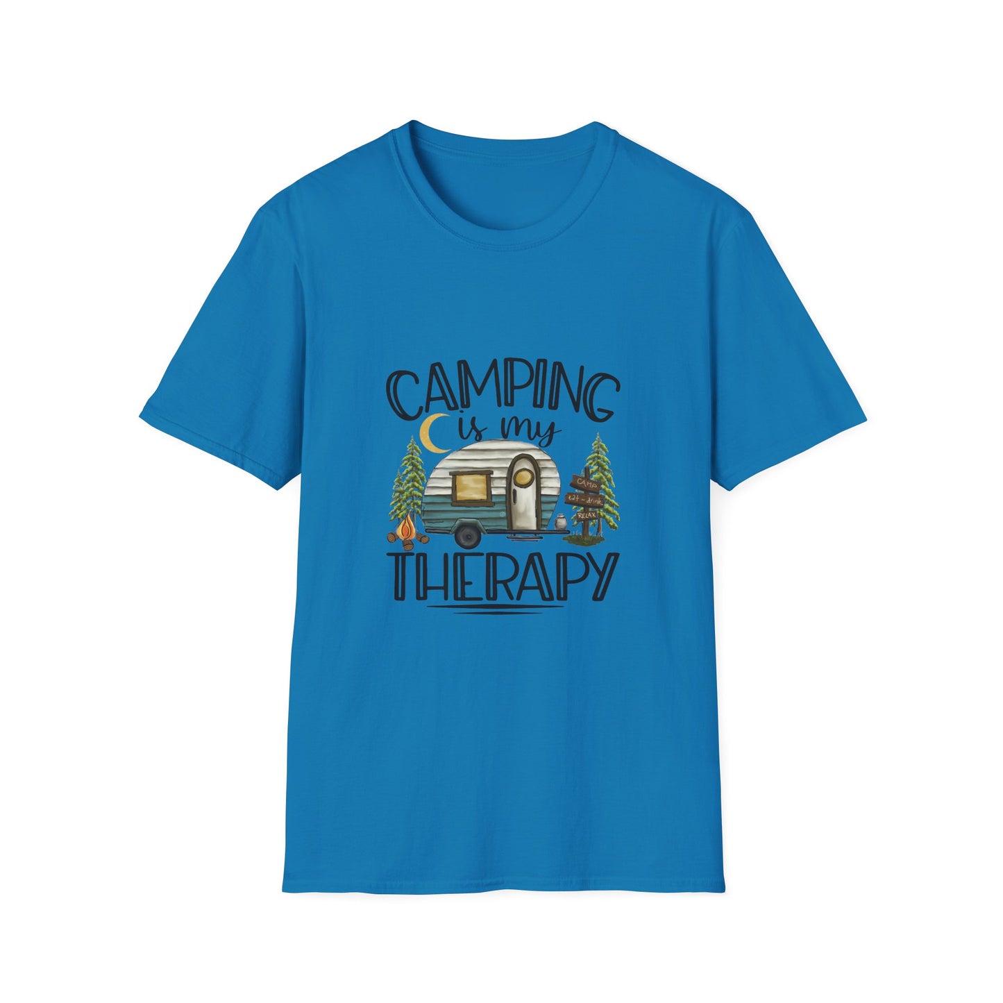 Camping is my Therapy Unisex Softstyle T-Shirt