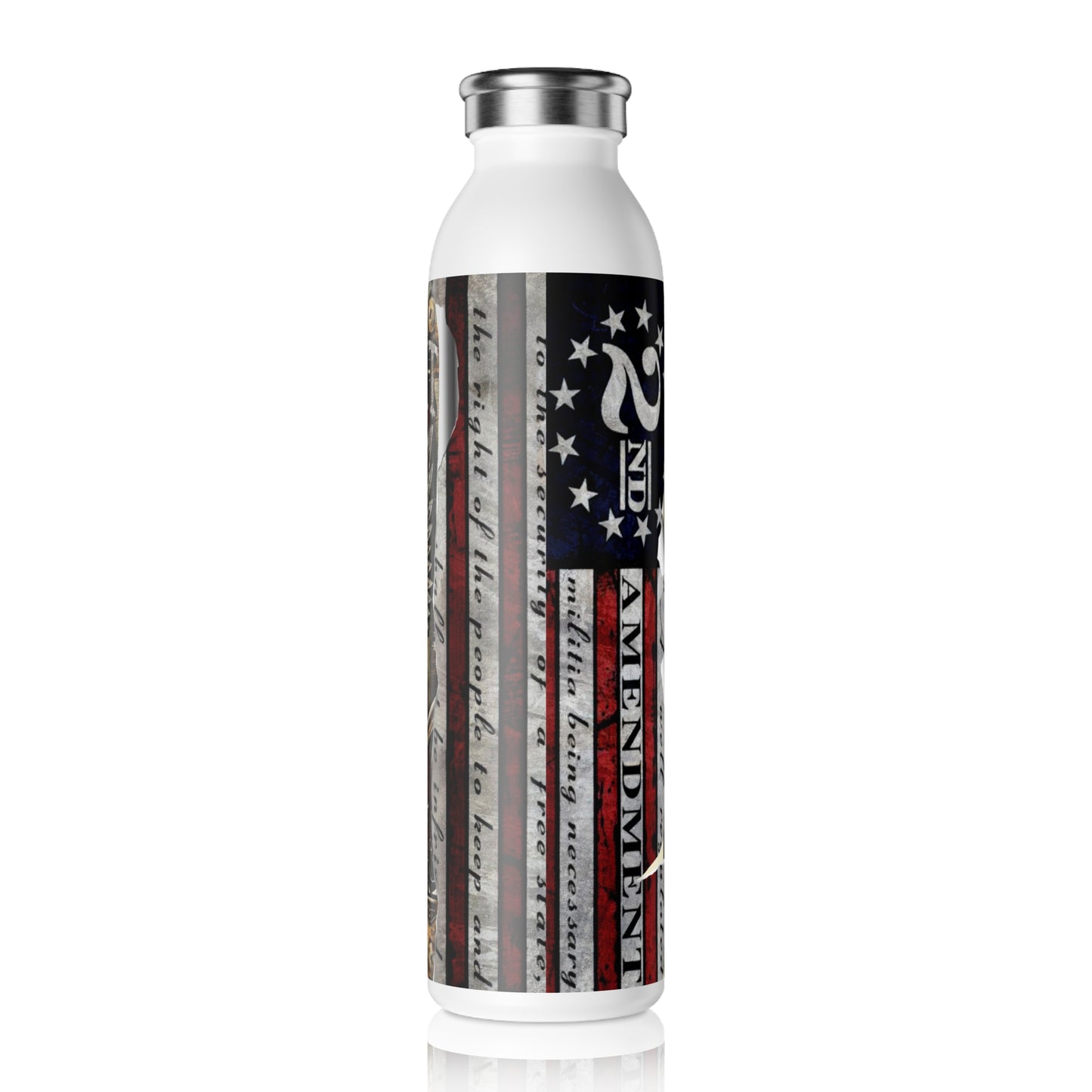2nd Amendment Slim Water Bottle