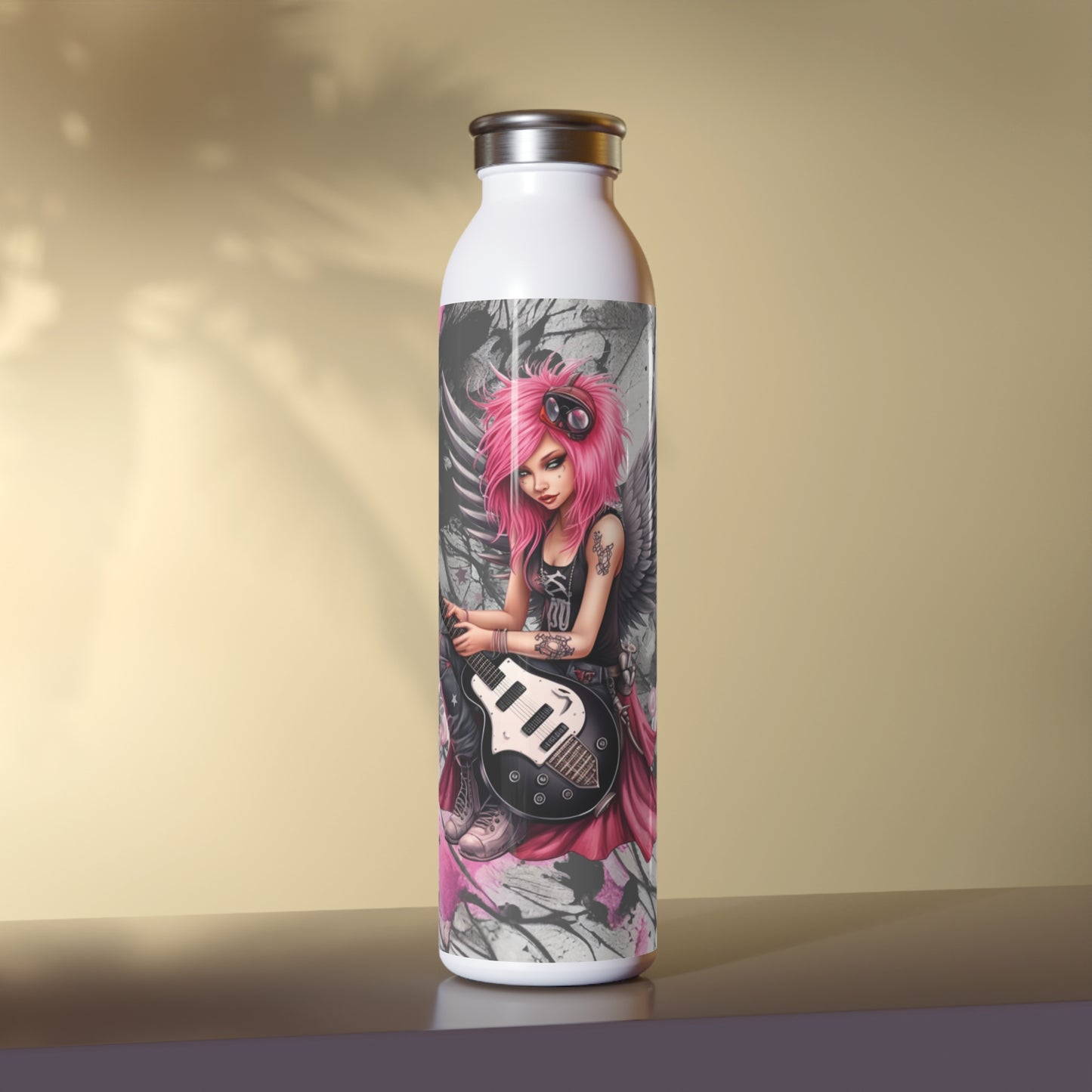 Fairy Guitar 2 Slim Water Bottle