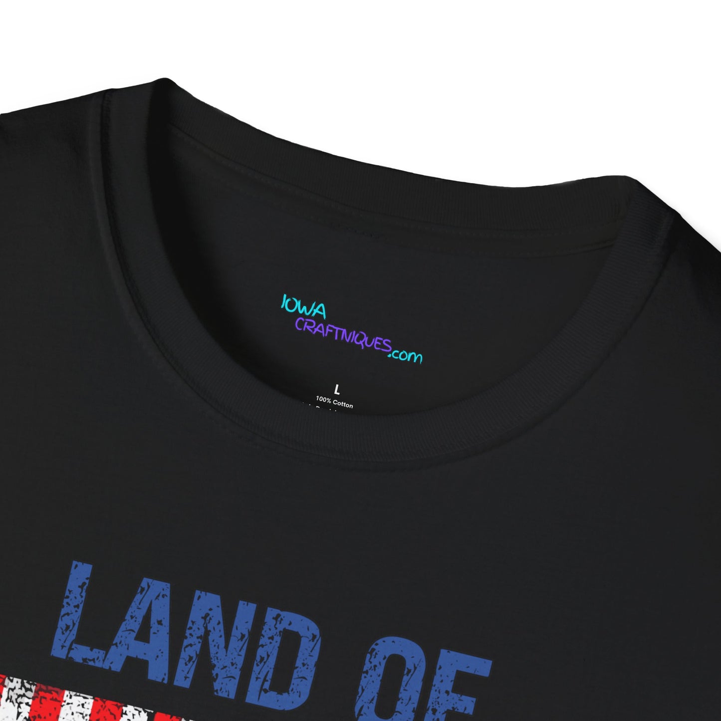 Land of the Free Bigfoot Unisex Softstyle T -Shirt