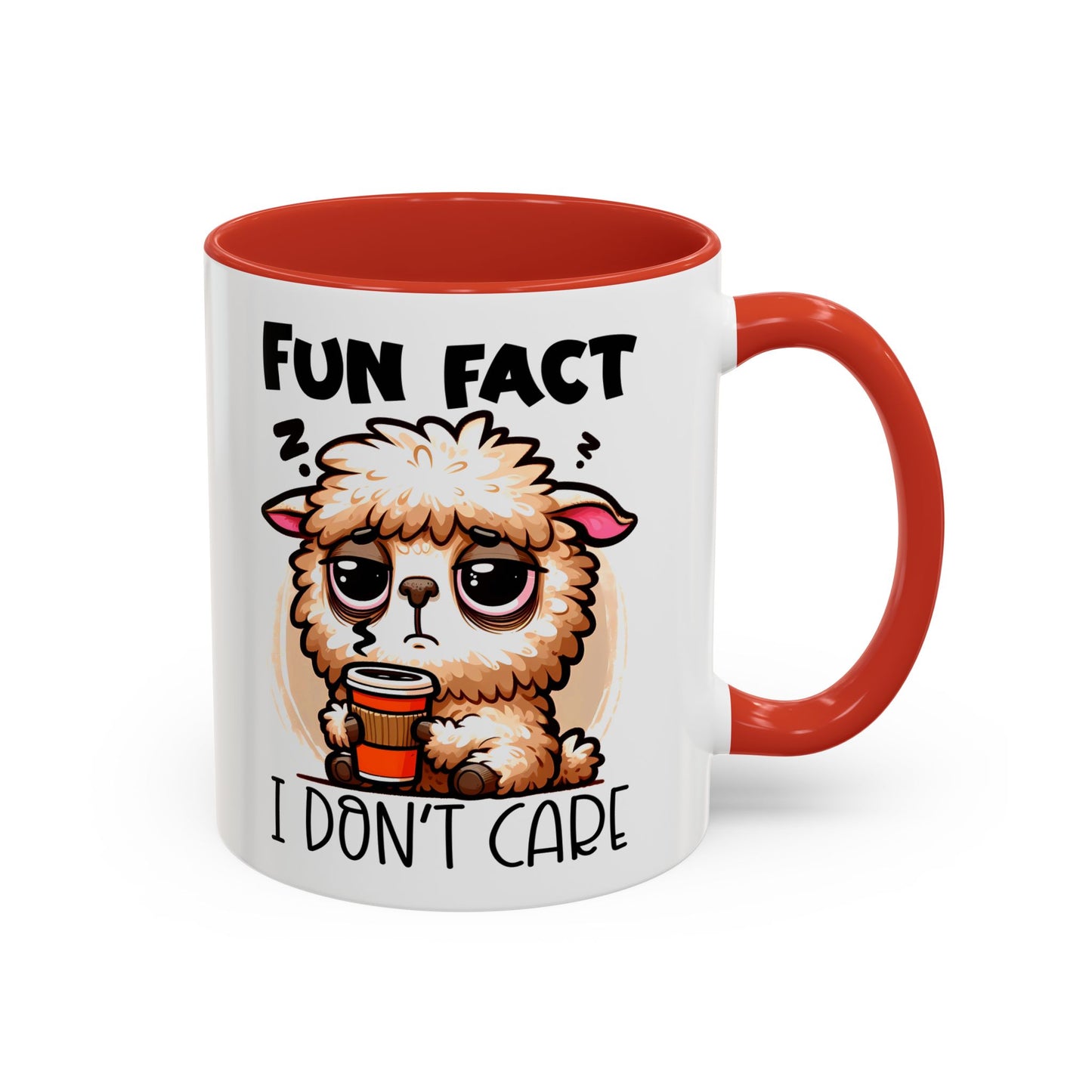 Funny Animal Accent Coffee Mug - 'Fun Fact: I Don't Care'