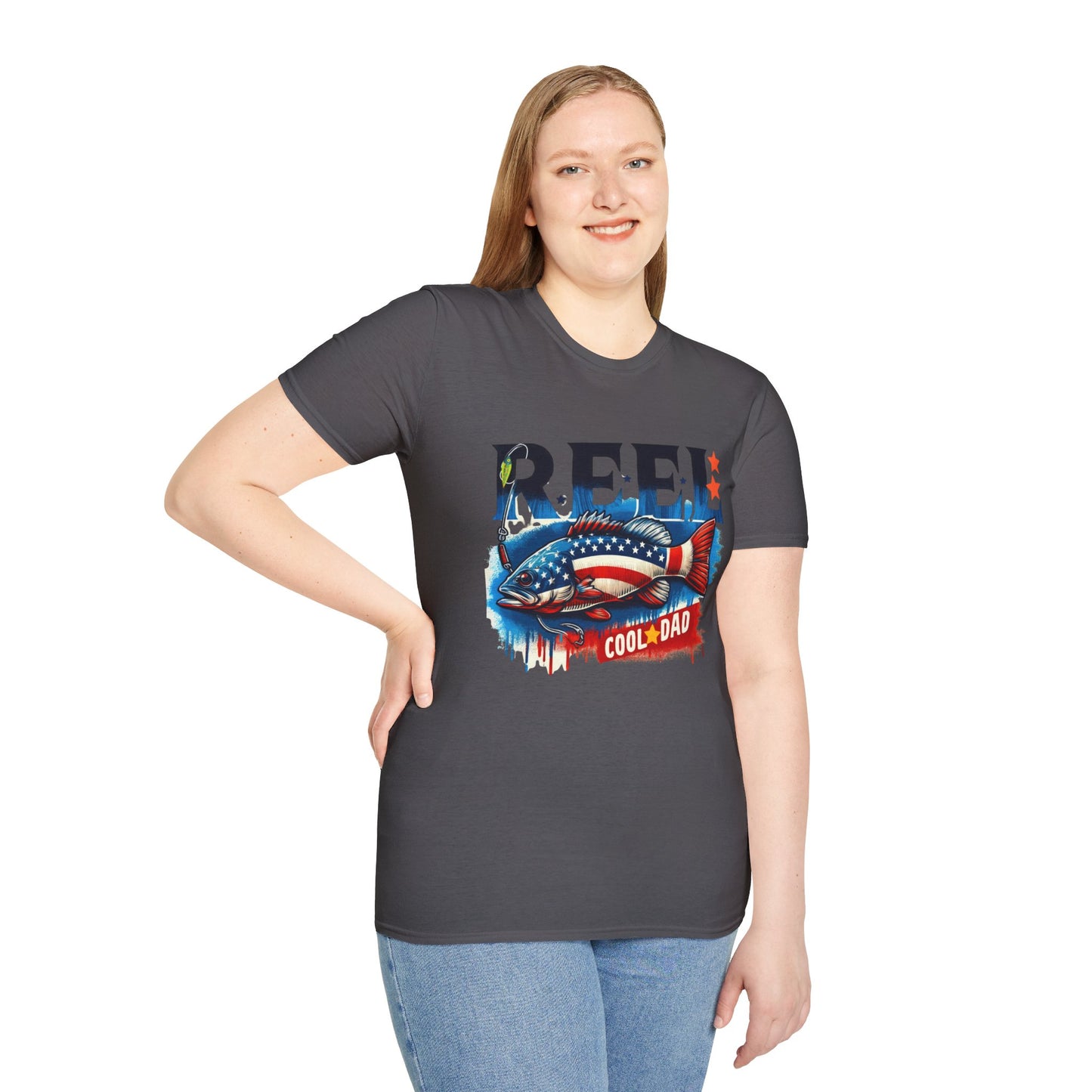 Reel Cool Dad Unisex Softstyle T -Shirt