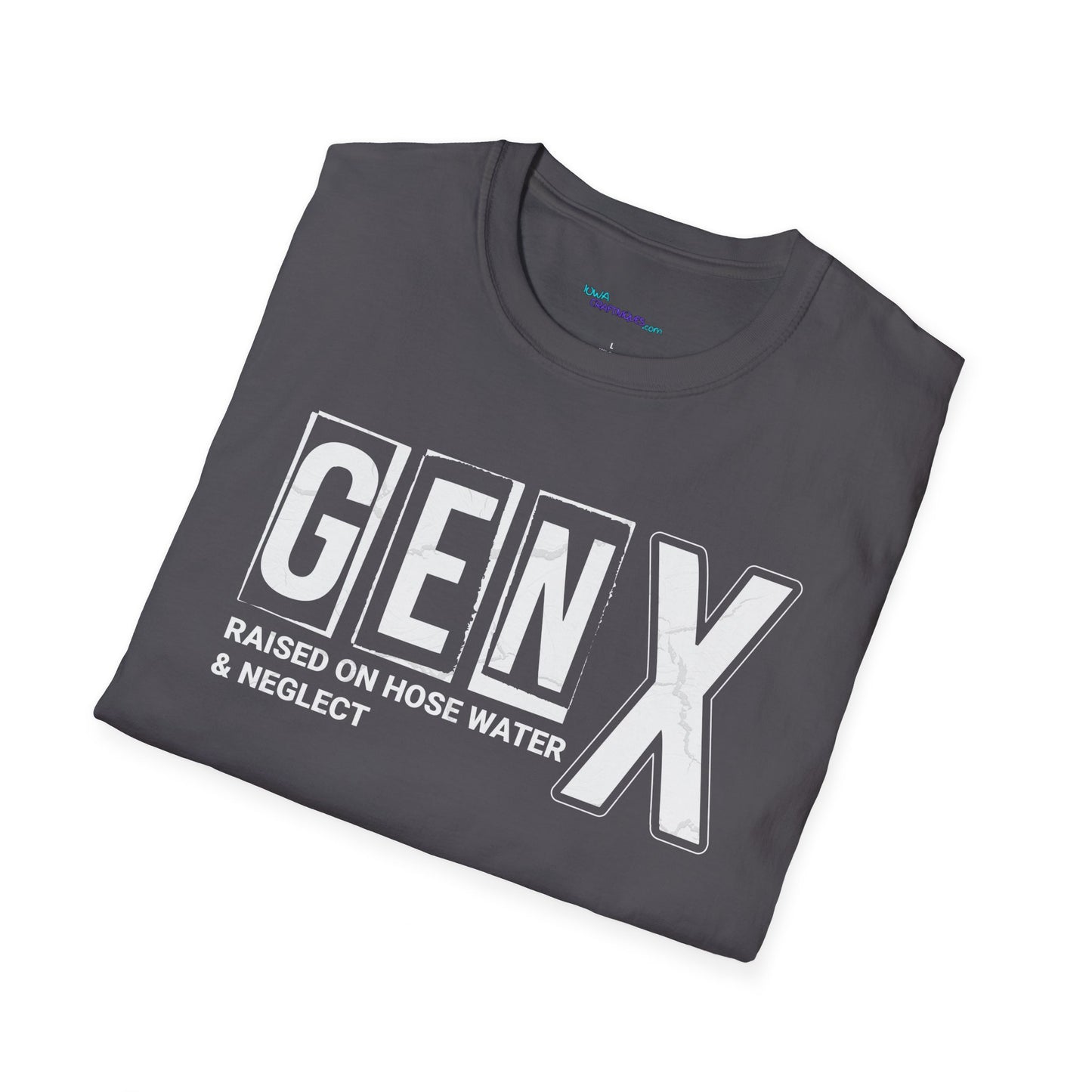 Gen X Raised On Unisex Softstyle T-Shirt