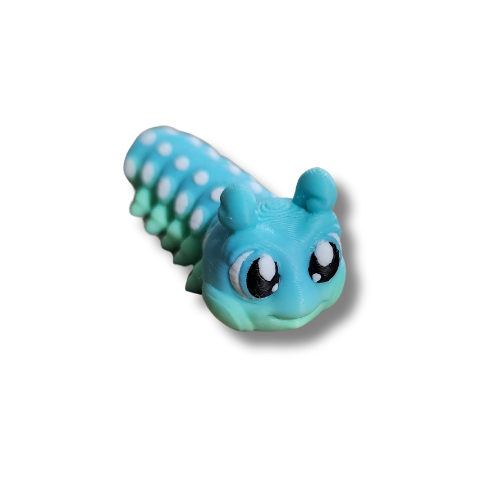 Caterpillar figure and keychain