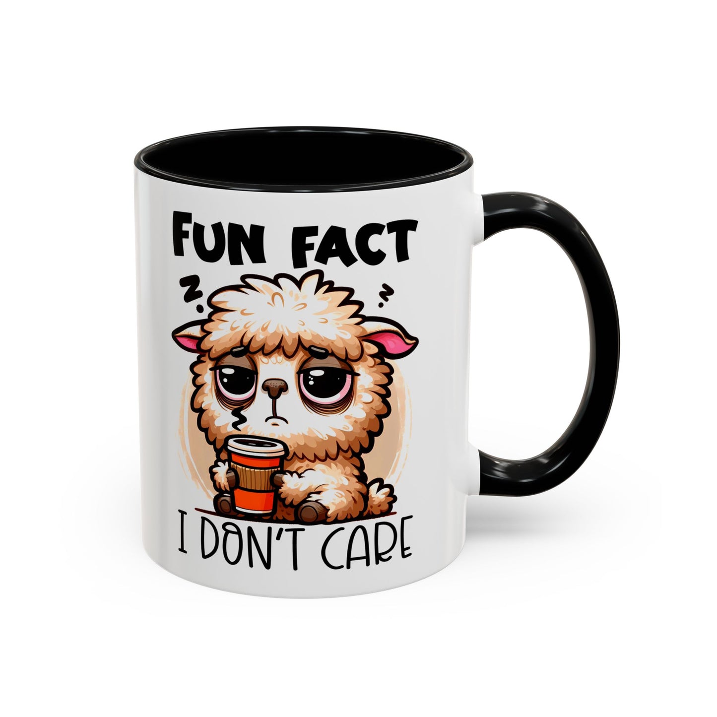 Funny Animal Accent Coffee Mug - 'Fun Fact: I Don't Care'