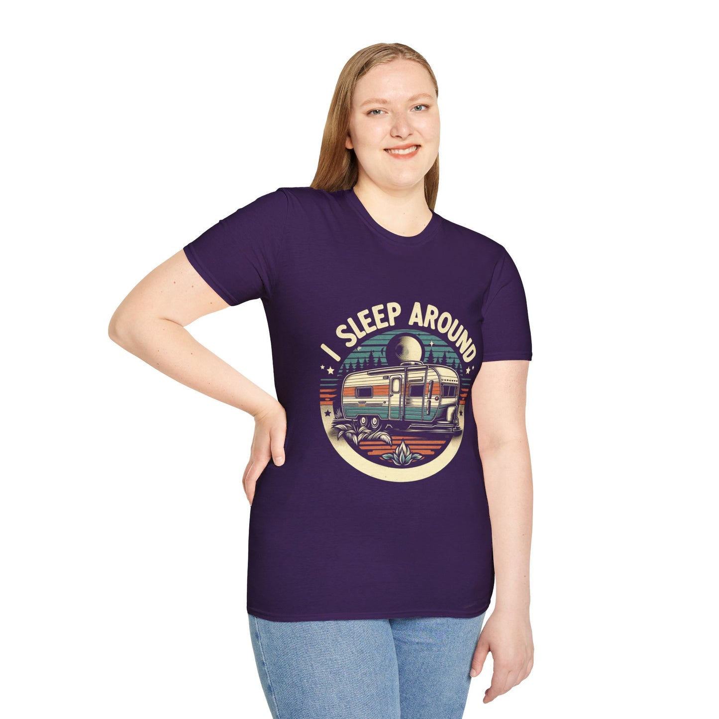 I Sleep Around Unisex Softstyle T-Shirt