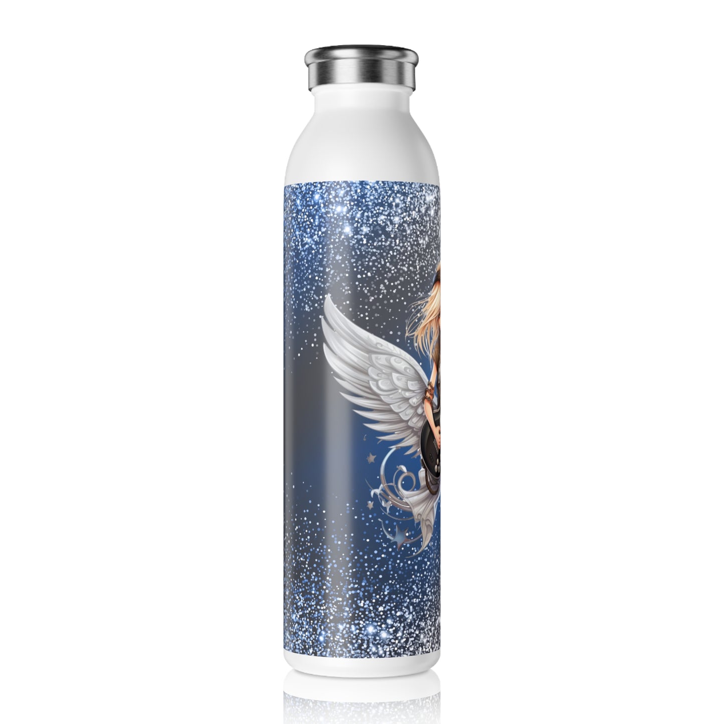 Fairy guitar 1 Slim Water Bottle