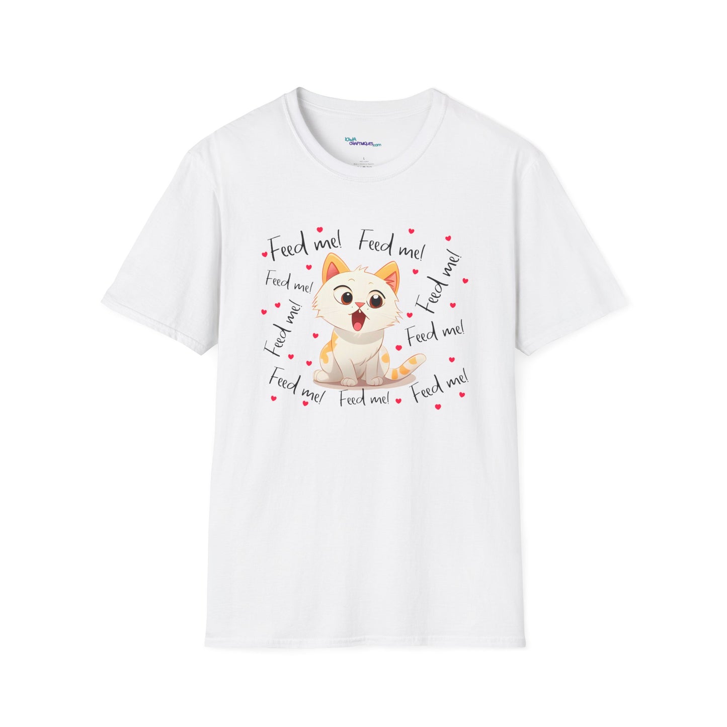 Feed Me Cat Unisex Softstyle T-Shirt