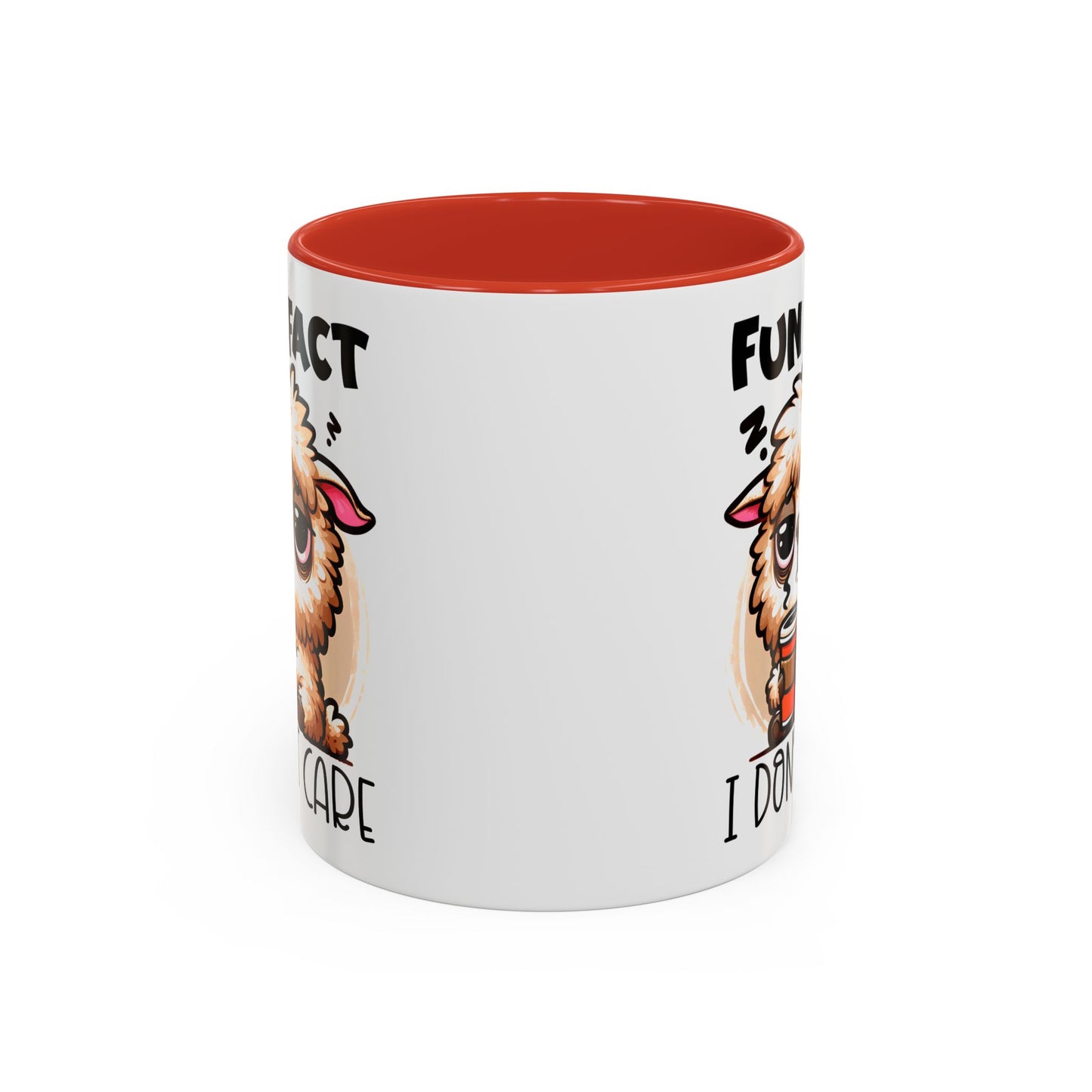 Funny Animal Accent Coffee Mug - 'Fun Fact: I Don't Care'