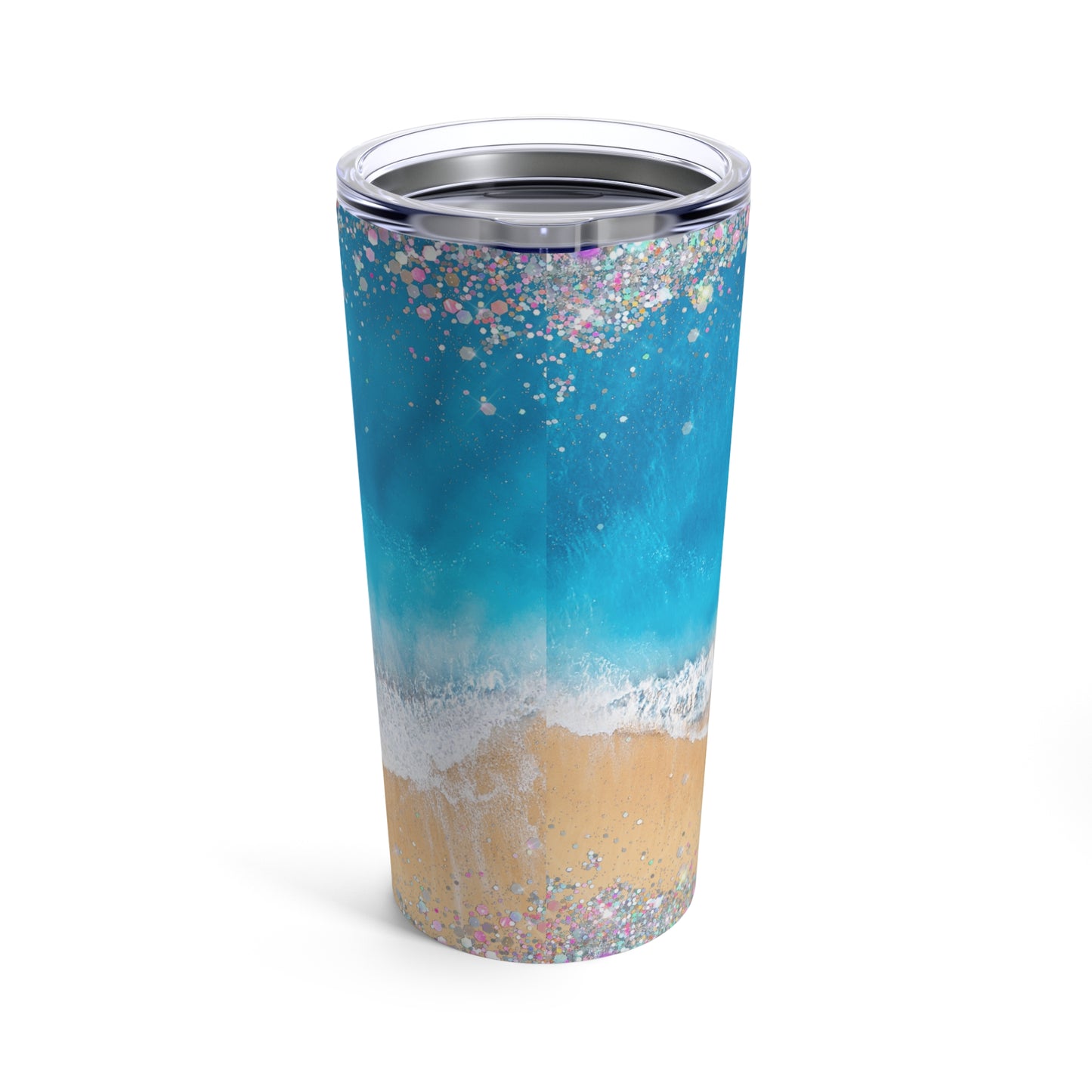Beach Calling My Name Skinny Steel Tumbler with Straw, 20oz