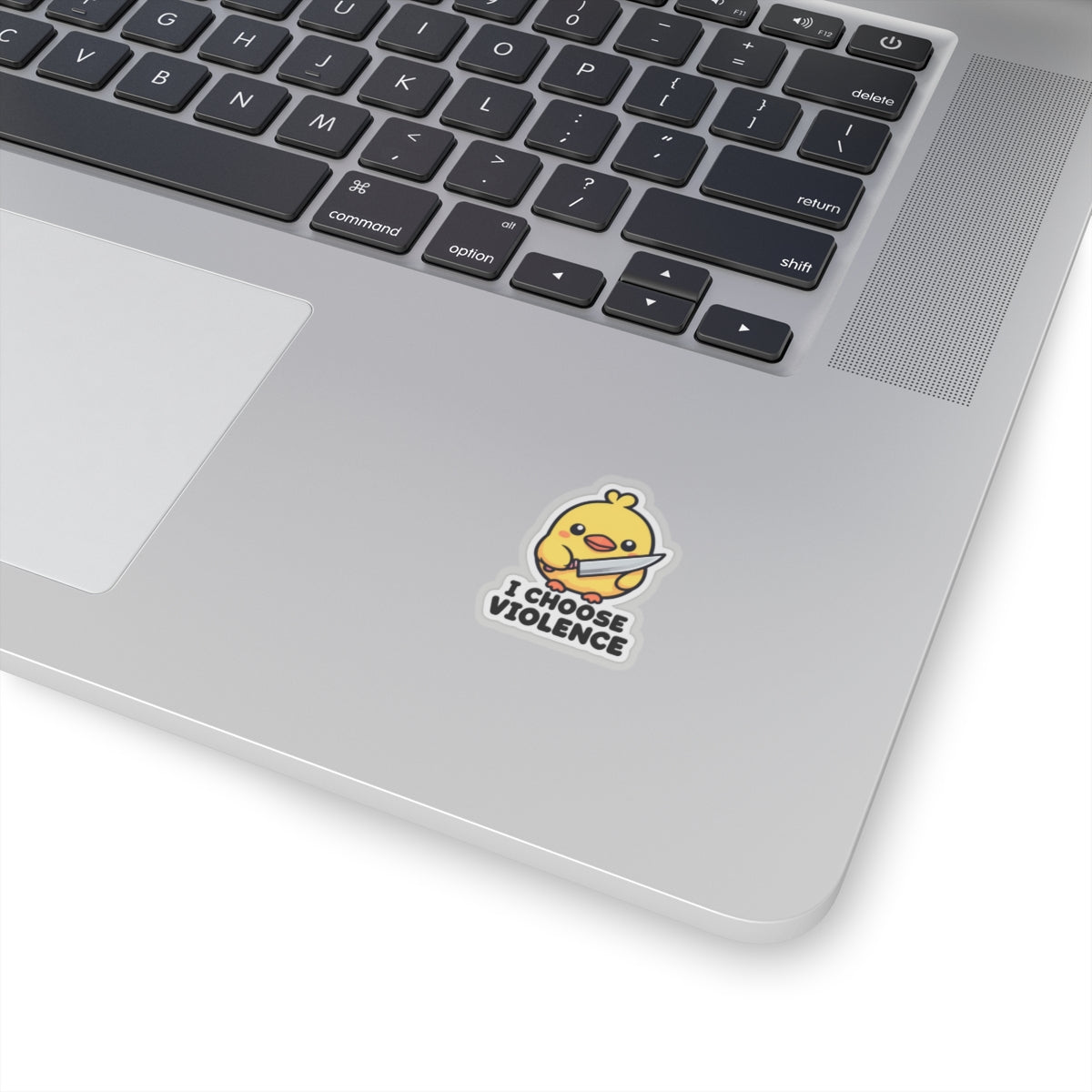 Cute Chick Violent Humor Kiss-Cut Stickers for Laptop and Decor