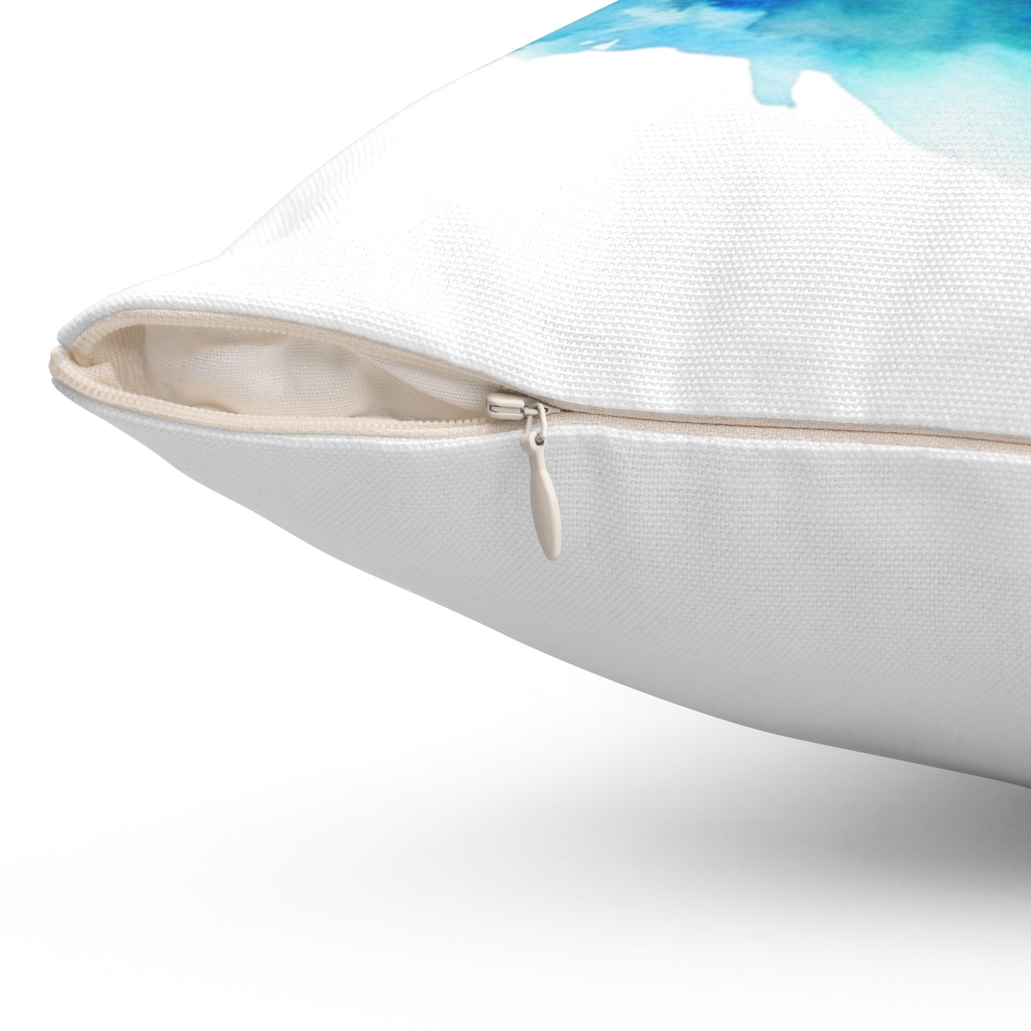 Lake Life with Sail Boat Spun Polyester Square Pillow