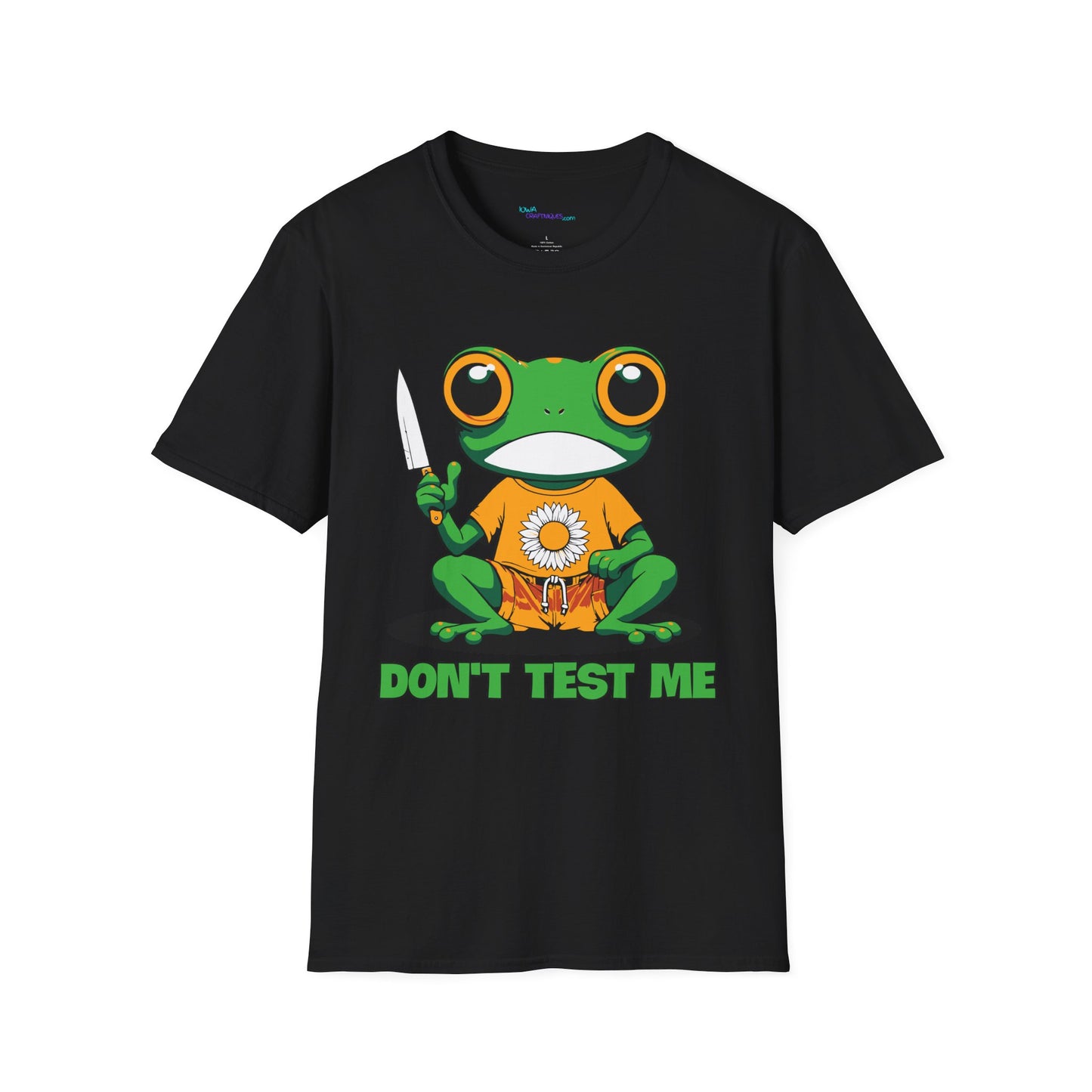 Don't Test Me Frog Unisex Softstyle T-Shirt