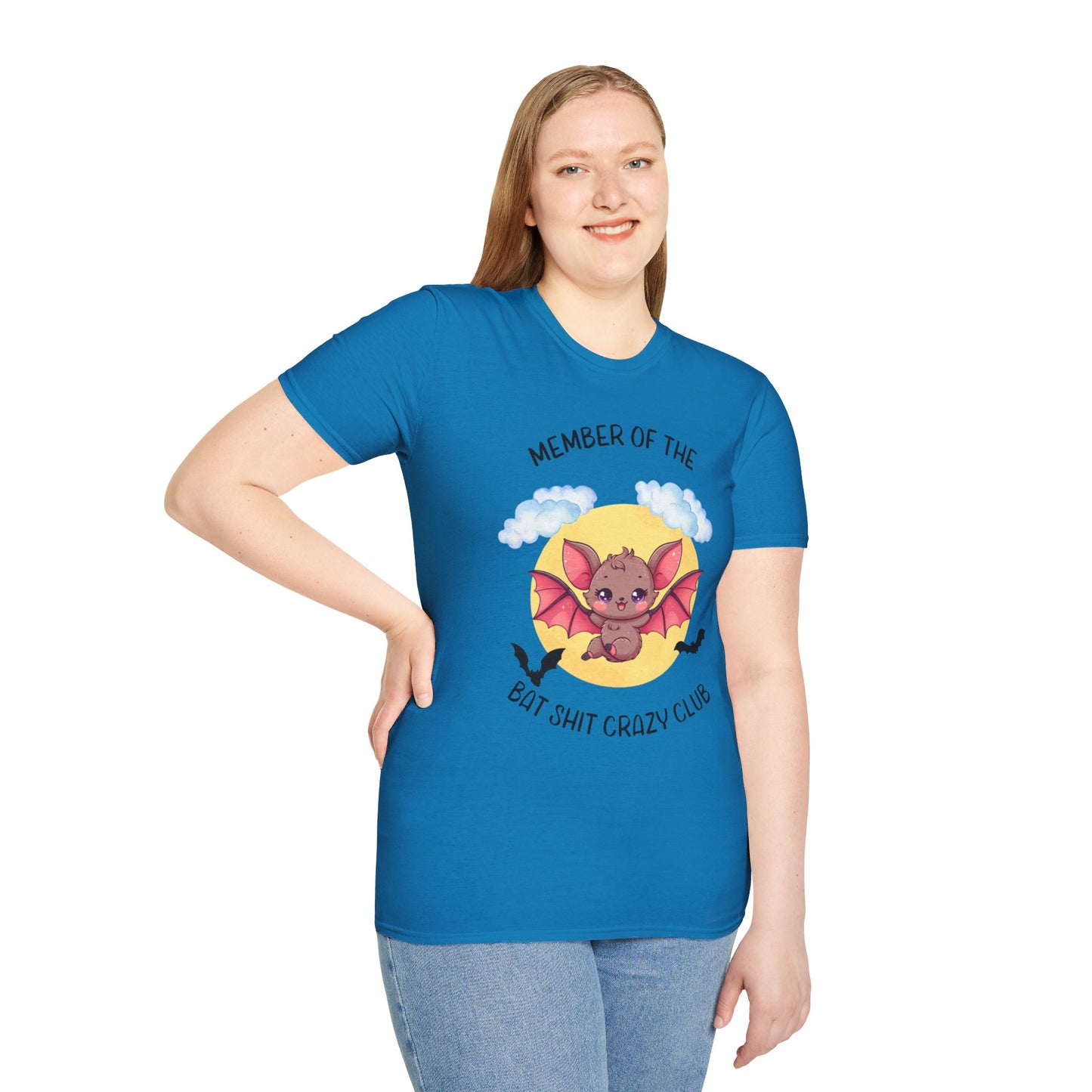 Member of Bat Sh** Crazy Club Unisex Softstyle T-Shirt