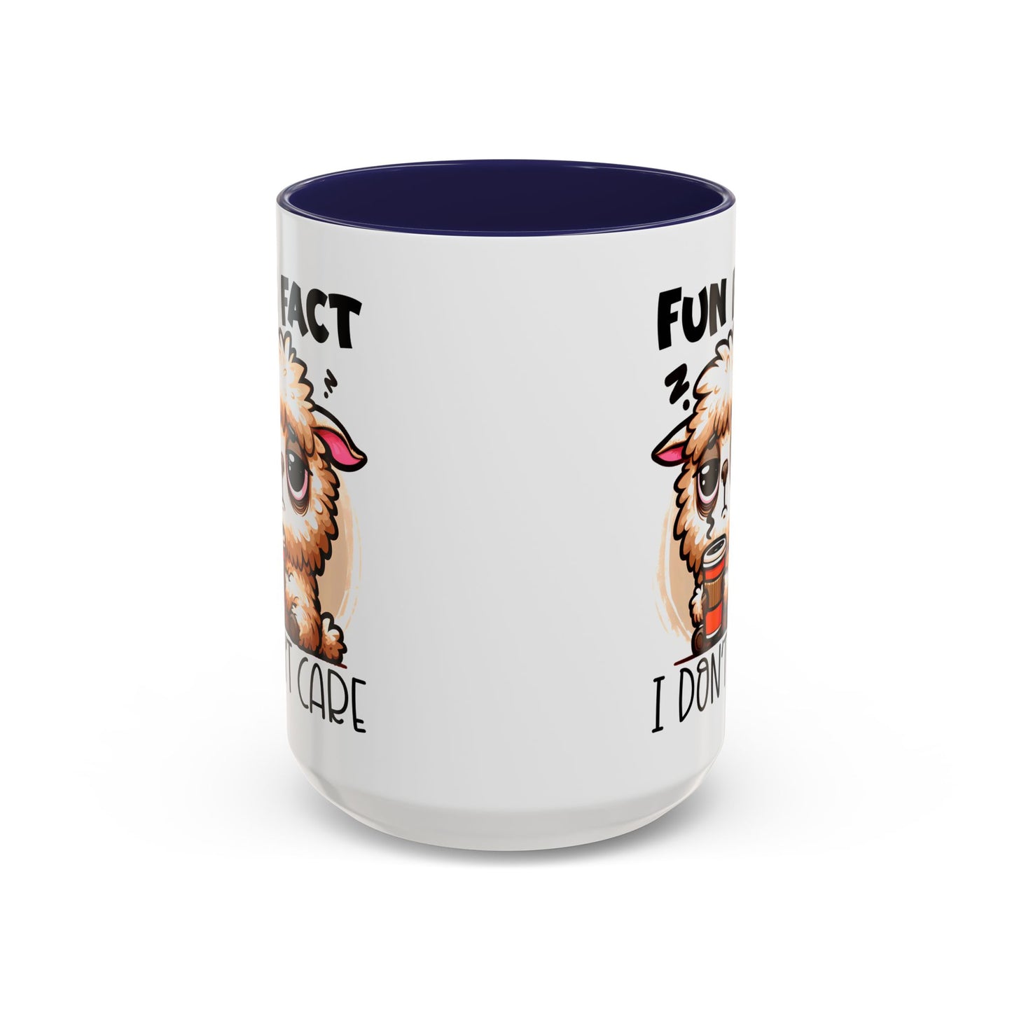 Funny Animal Accent Coffee Mug - 'Fun Fact: I Don't Care'